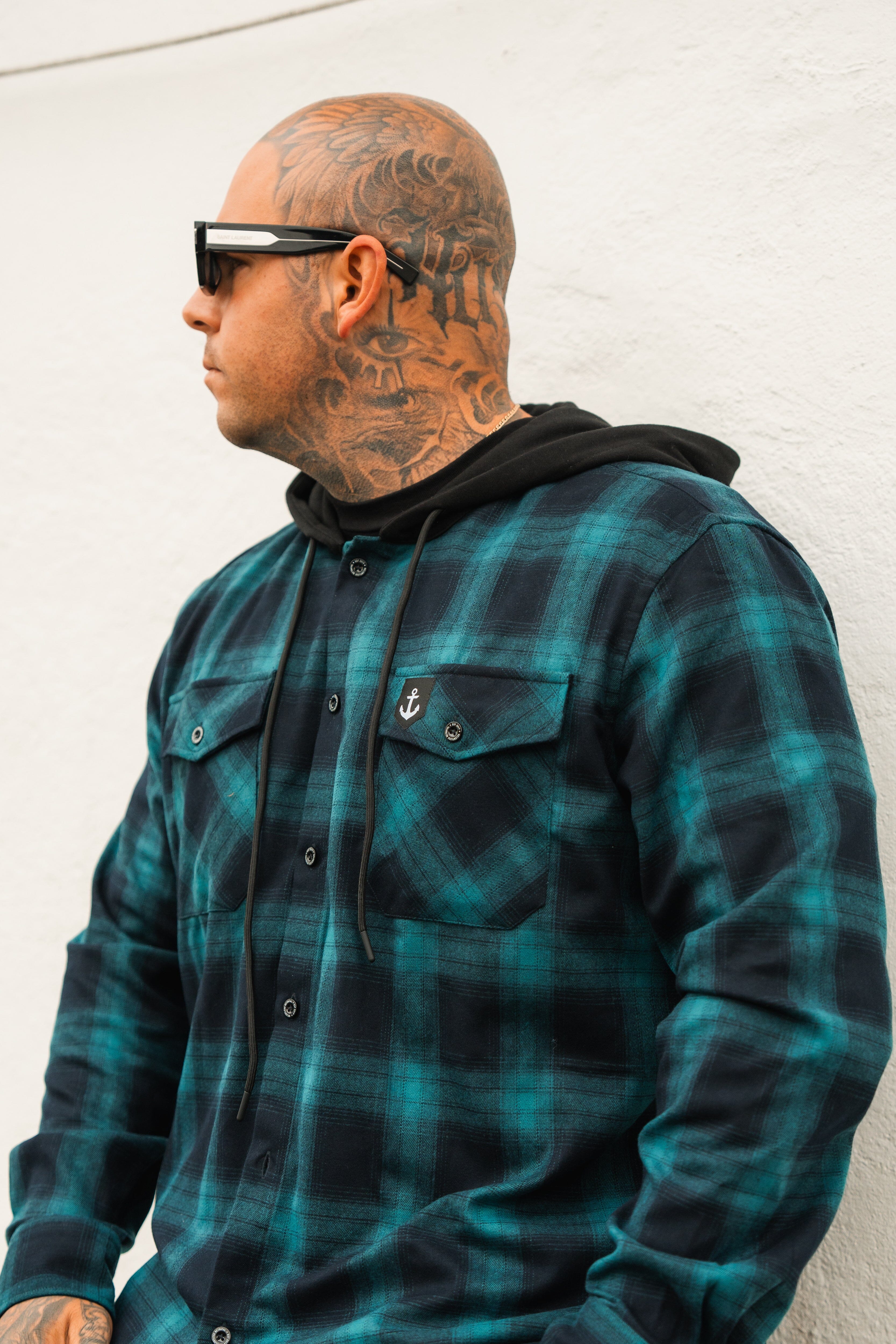 Ship Wreck Hooded Flannel