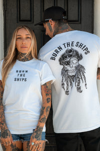 Burn The Ships White T-Shirt