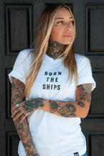 Load image into Gallery viewer, Burn The Ships White T-Shirt