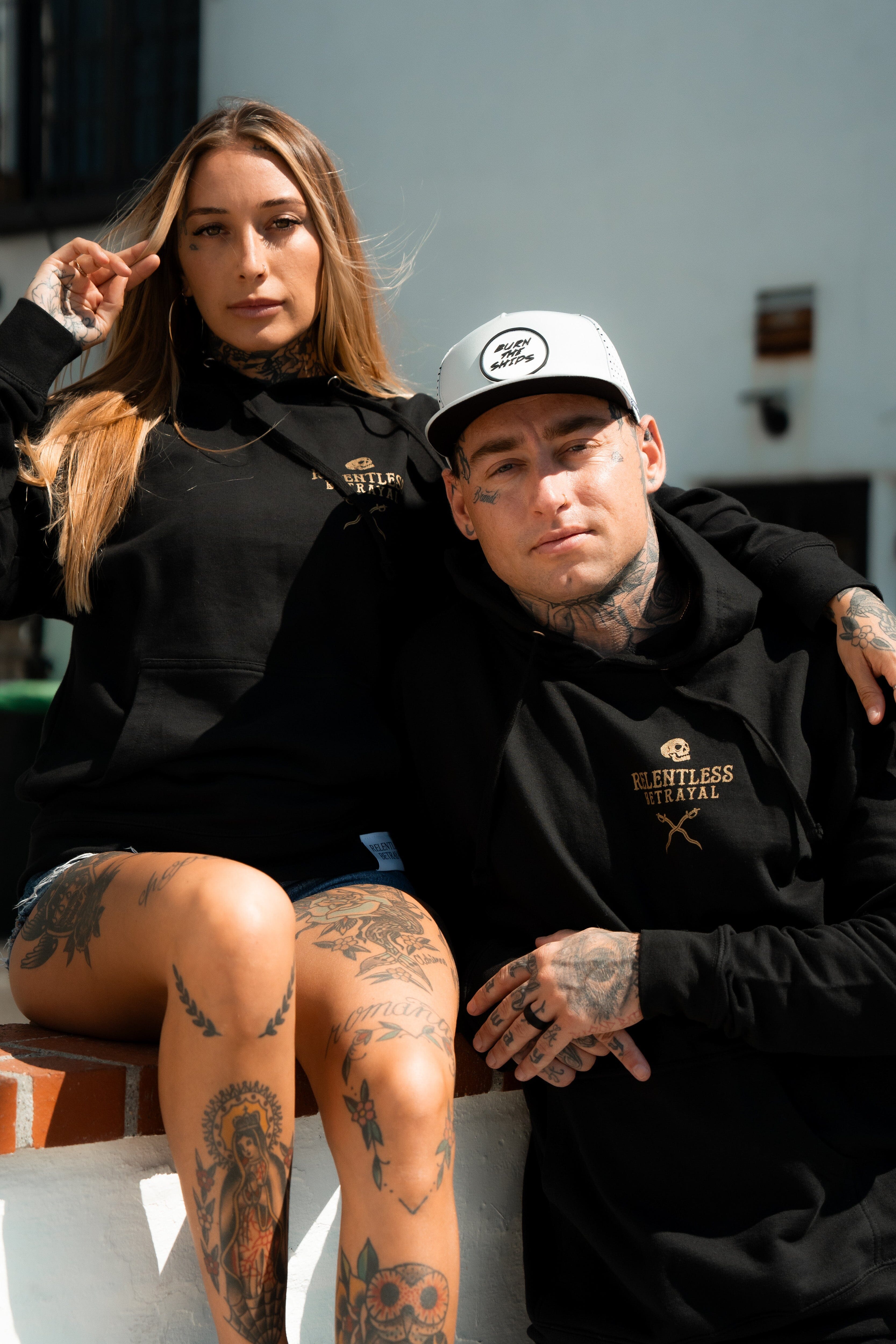 Loose Lips Sink Ships Gold Foil Hoodie