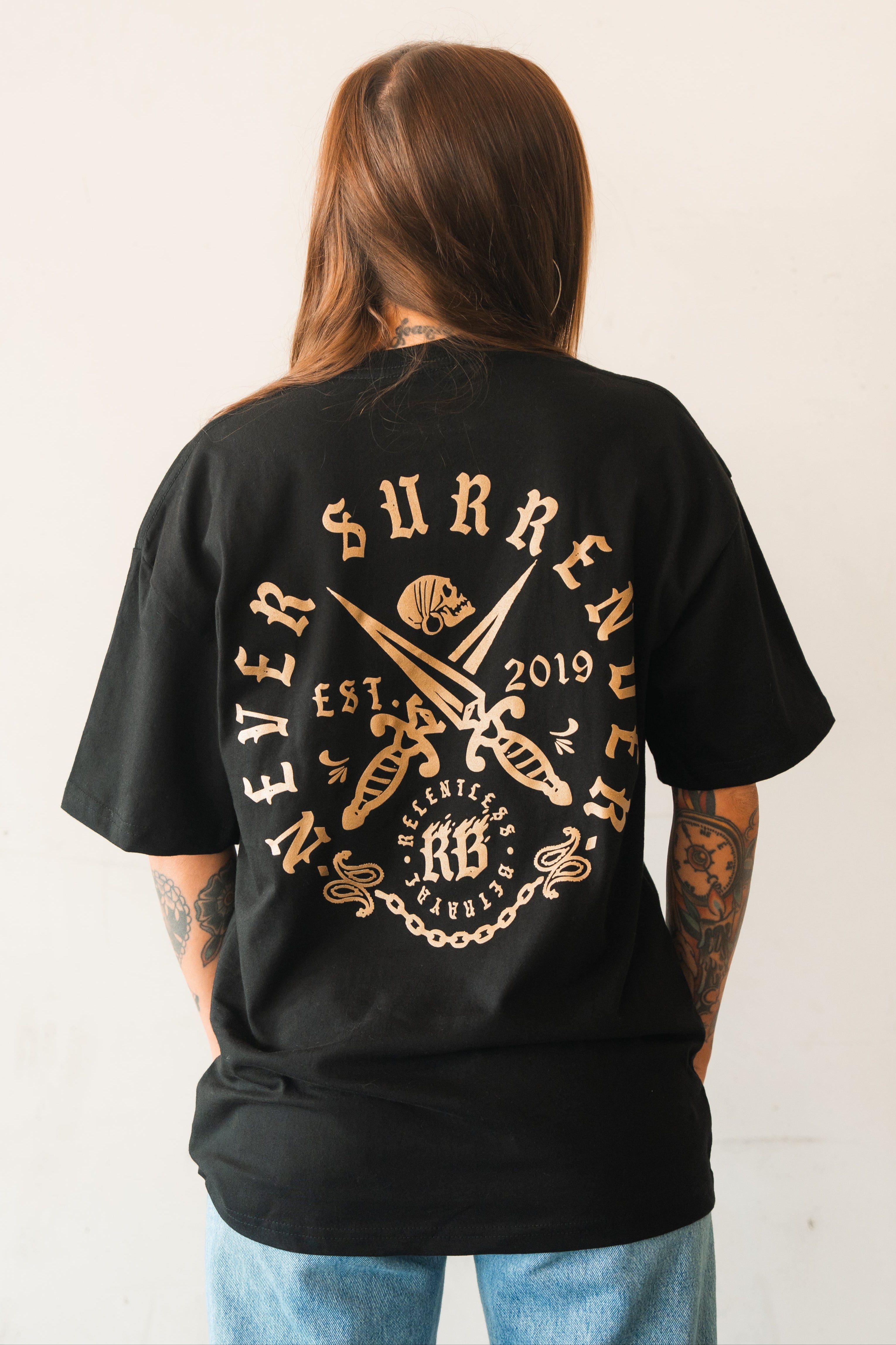 Never Surrender Premium Oversized T-Shirt