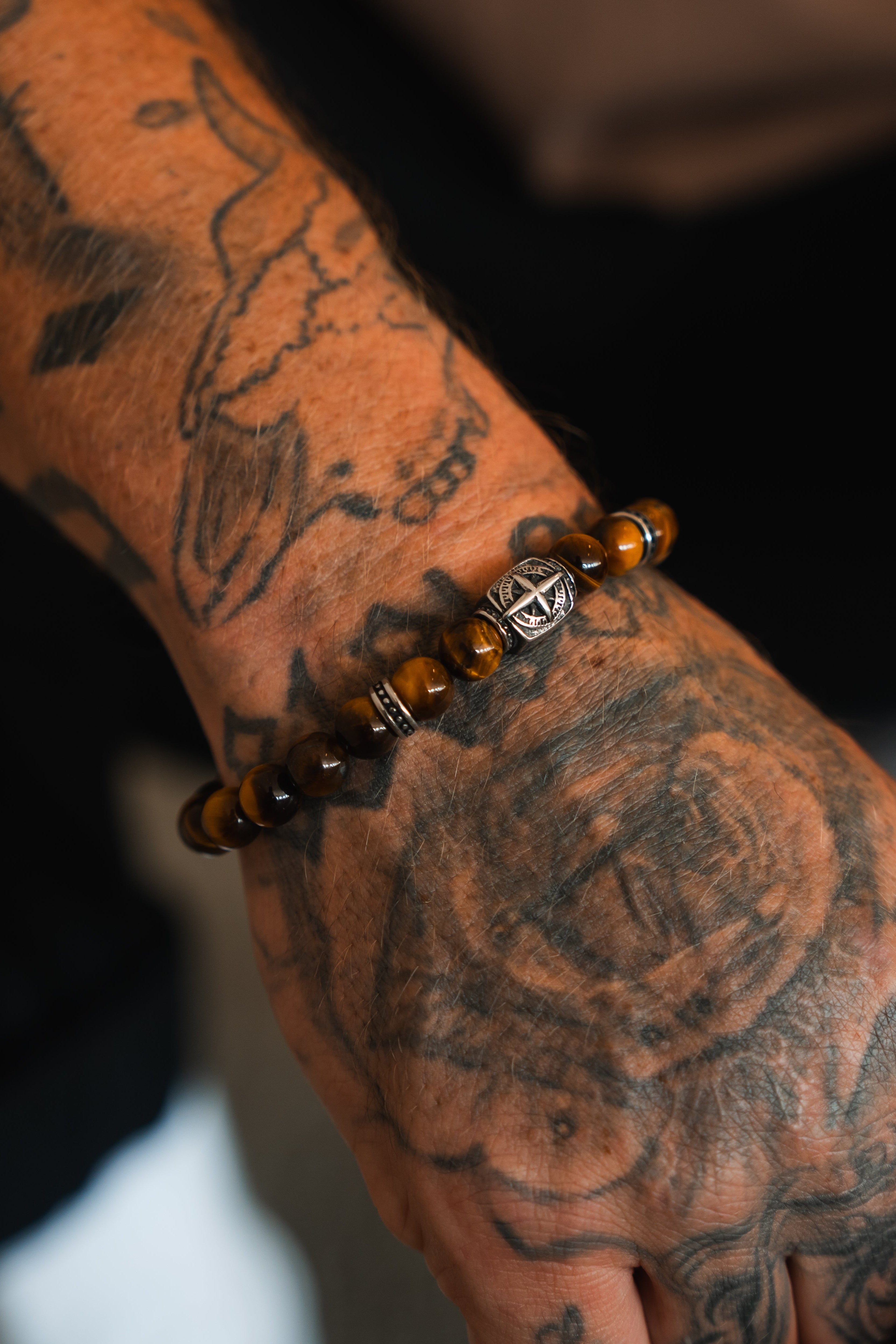 Polaris Tiger's Eye Bead Bracelet