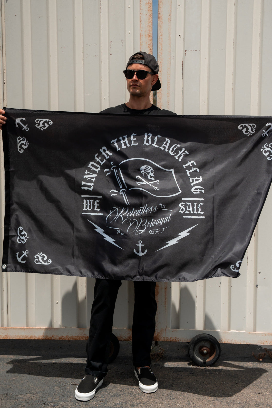 Under The Black Flag We Sail Flag
