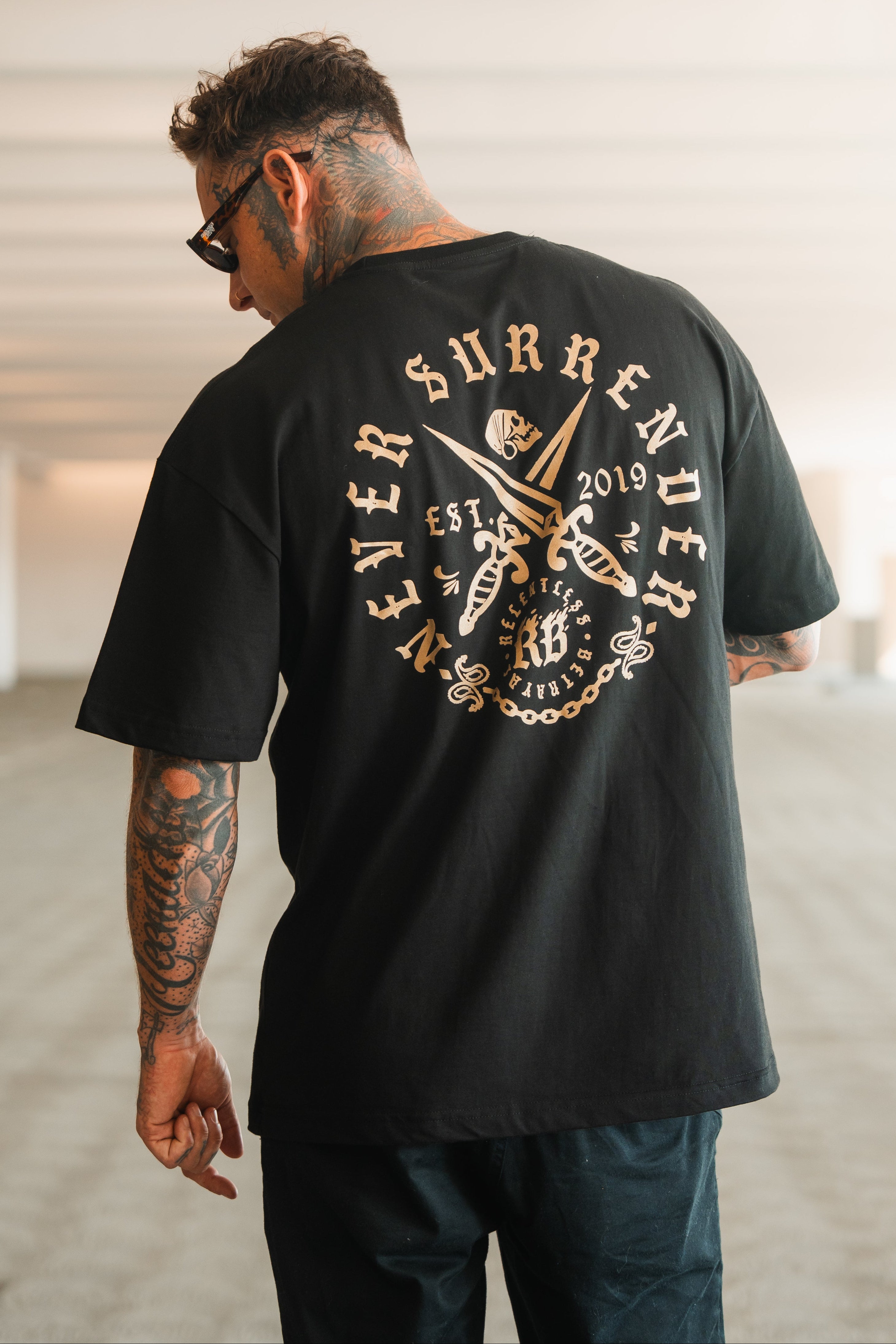 Never Surrender Premium Oversized T-Shirt