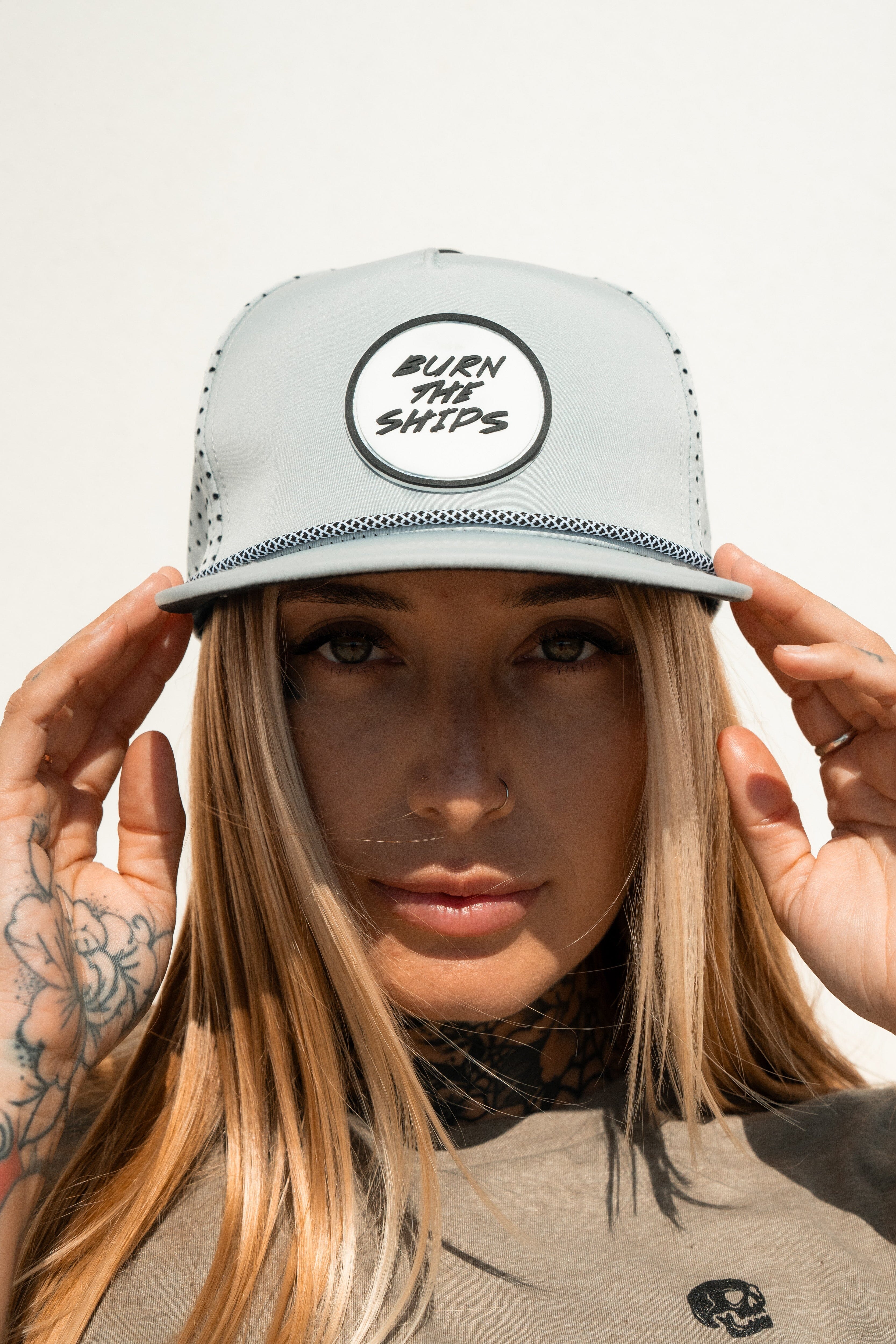 Burn The Ships Cement PVC Snapback