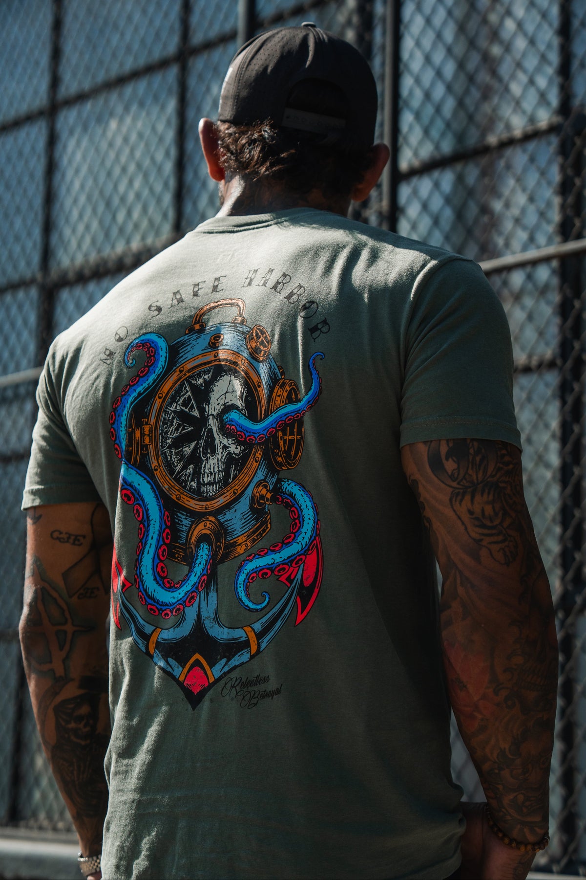 No Safe Harbor Premium Olive T-Shirt