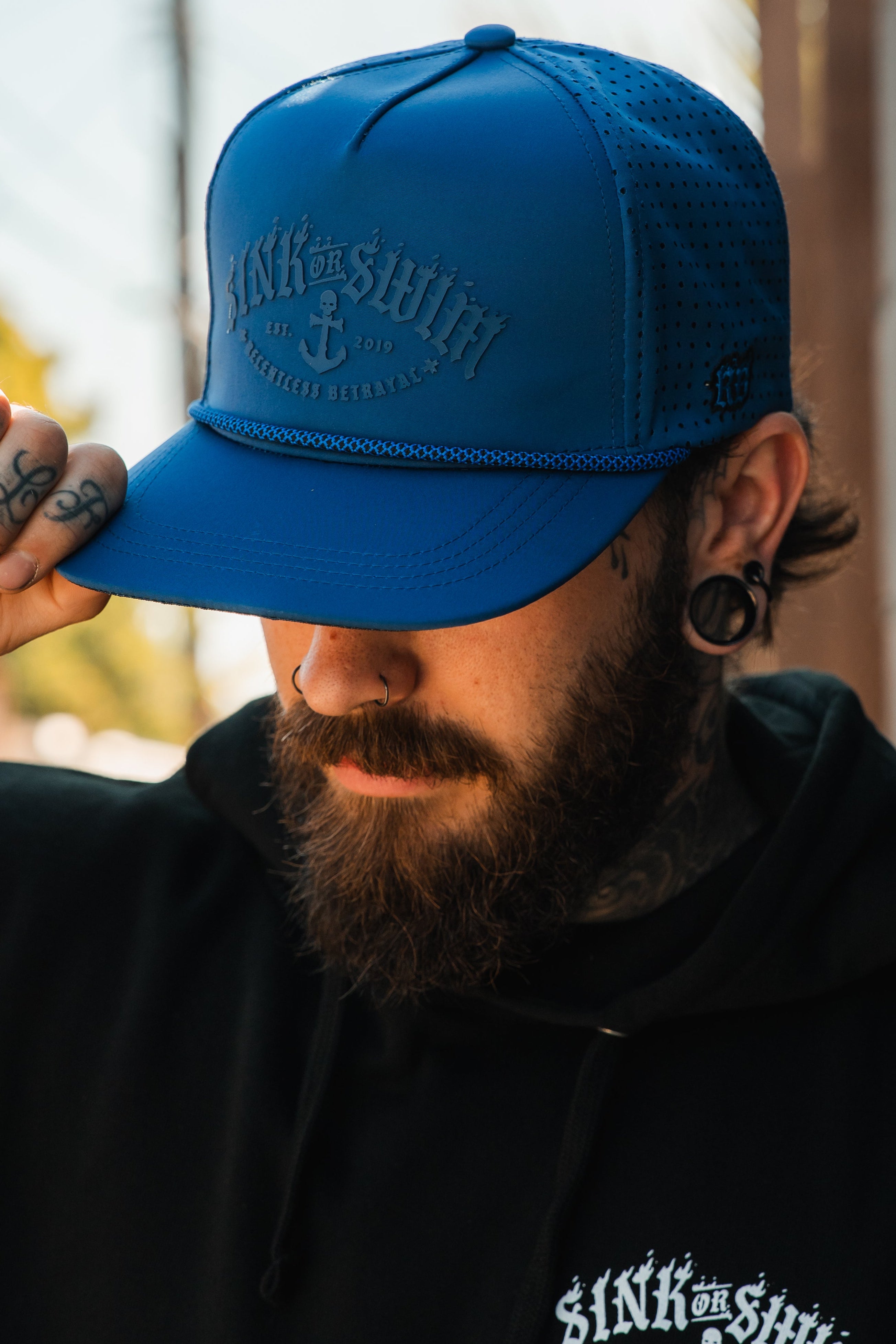 Dark Waters SOS Mute PVC Snapback