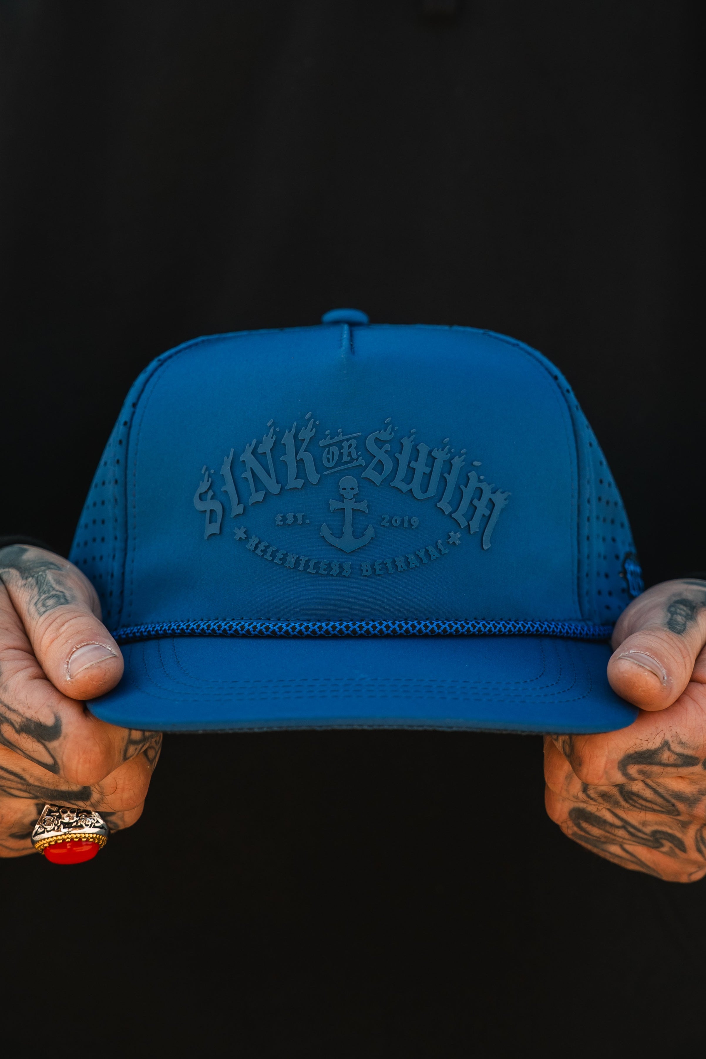 Dark Waters SOS Mute PVC Snapback