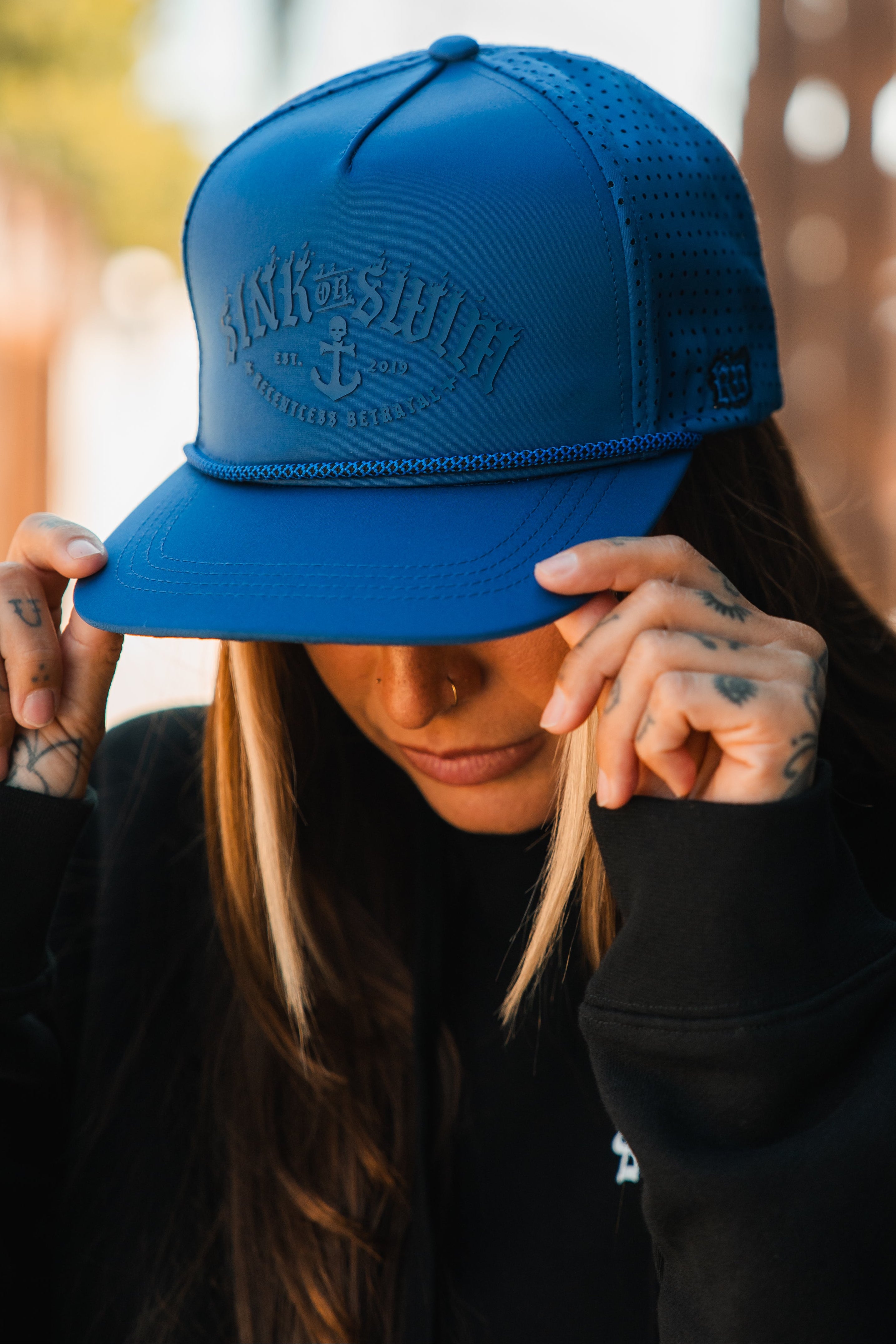Dark Waters SOS Mute PVC Snapback