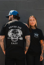 Load image into Gallery viewer, Never Die Easy Black T-Shirt