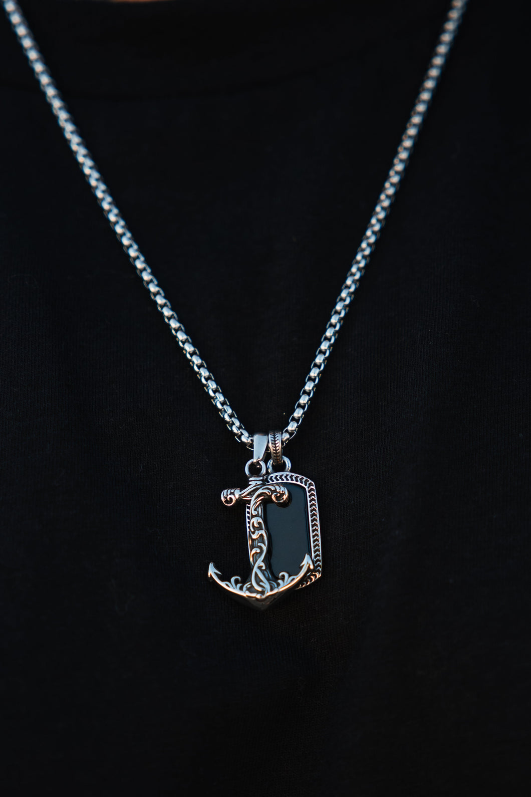 Anchored in Darkness Necklace