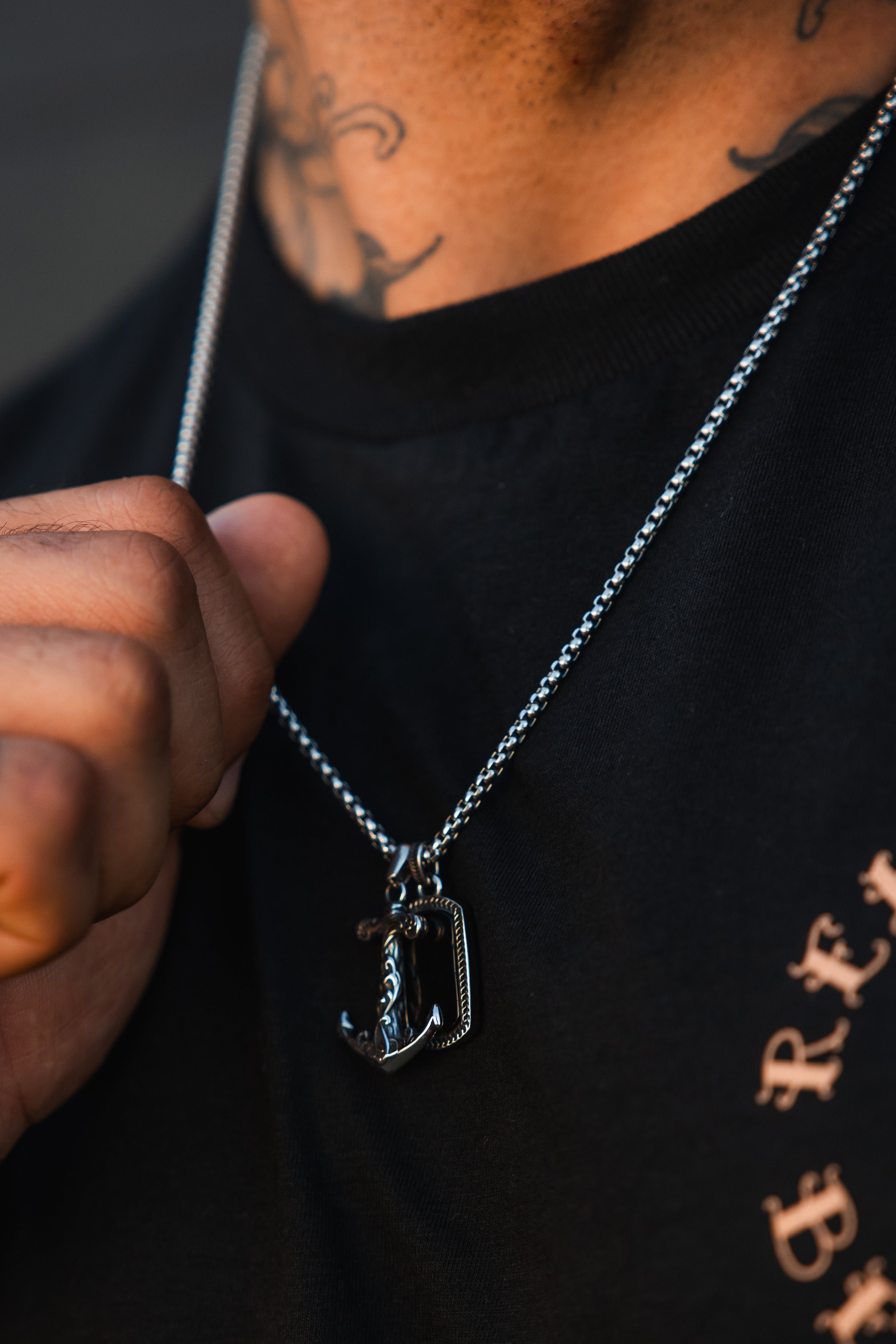 Anchored in Darkness Necklace