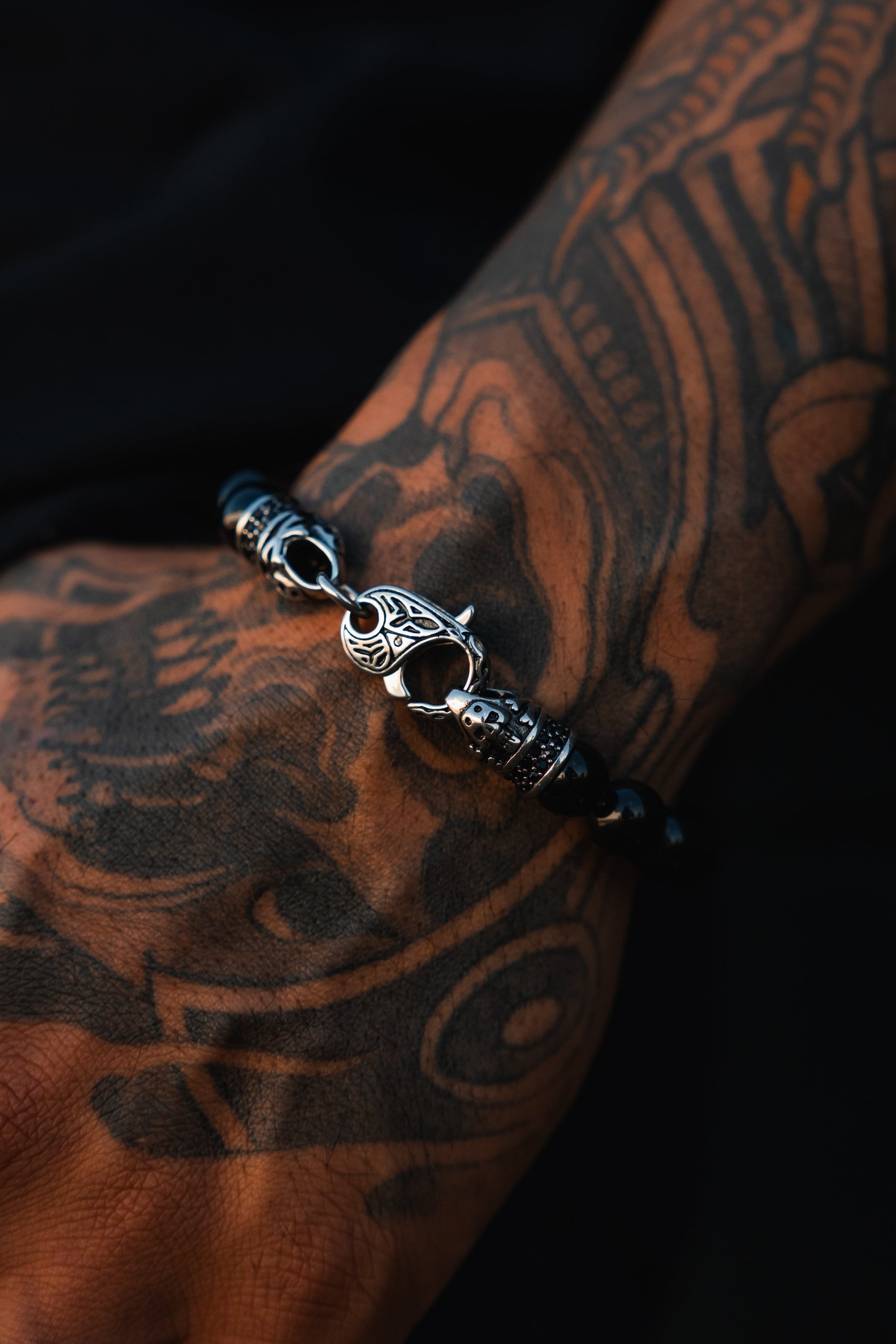 Black Pearl Gemstone Bracelet
