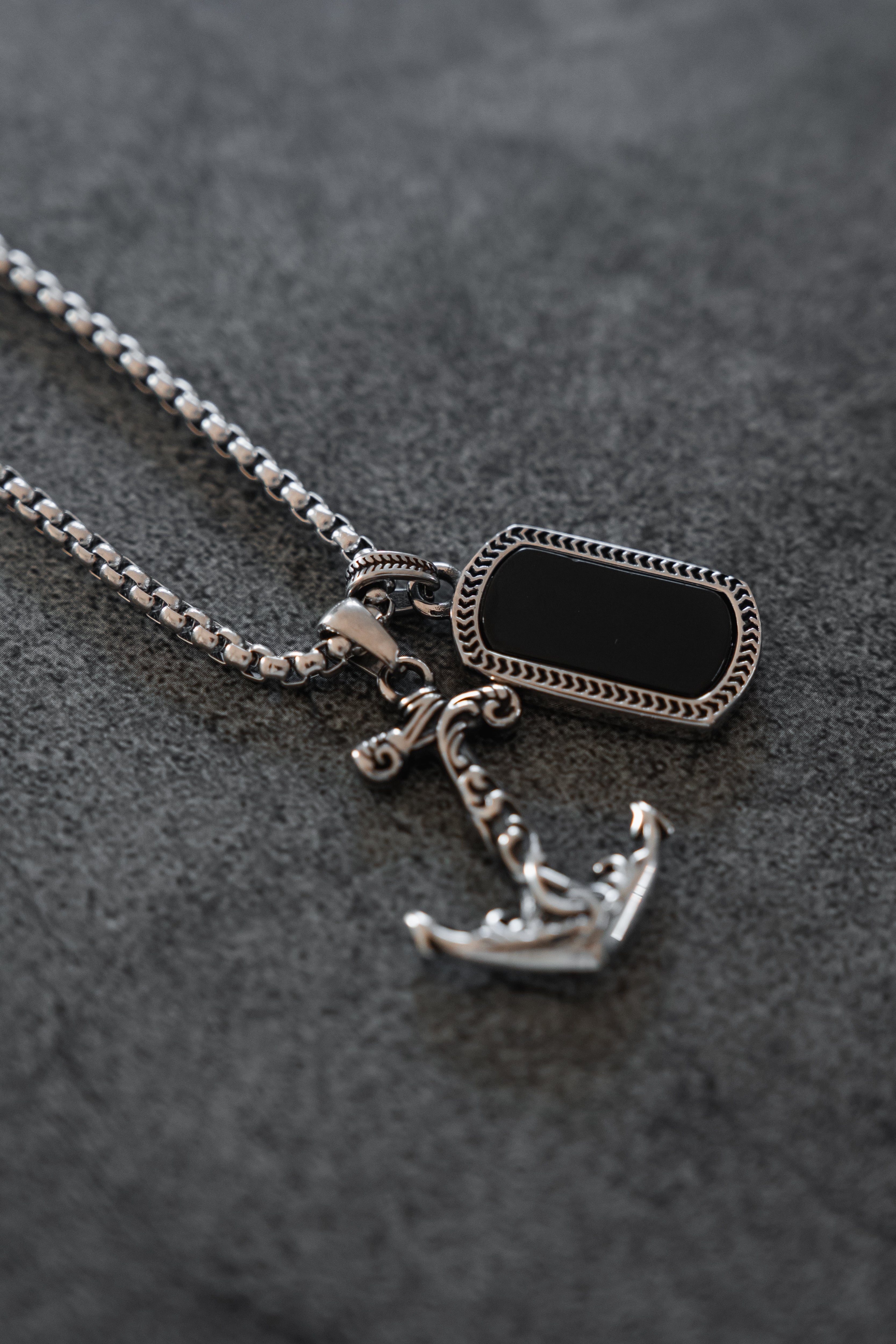 Anchored in Darkness Necklace