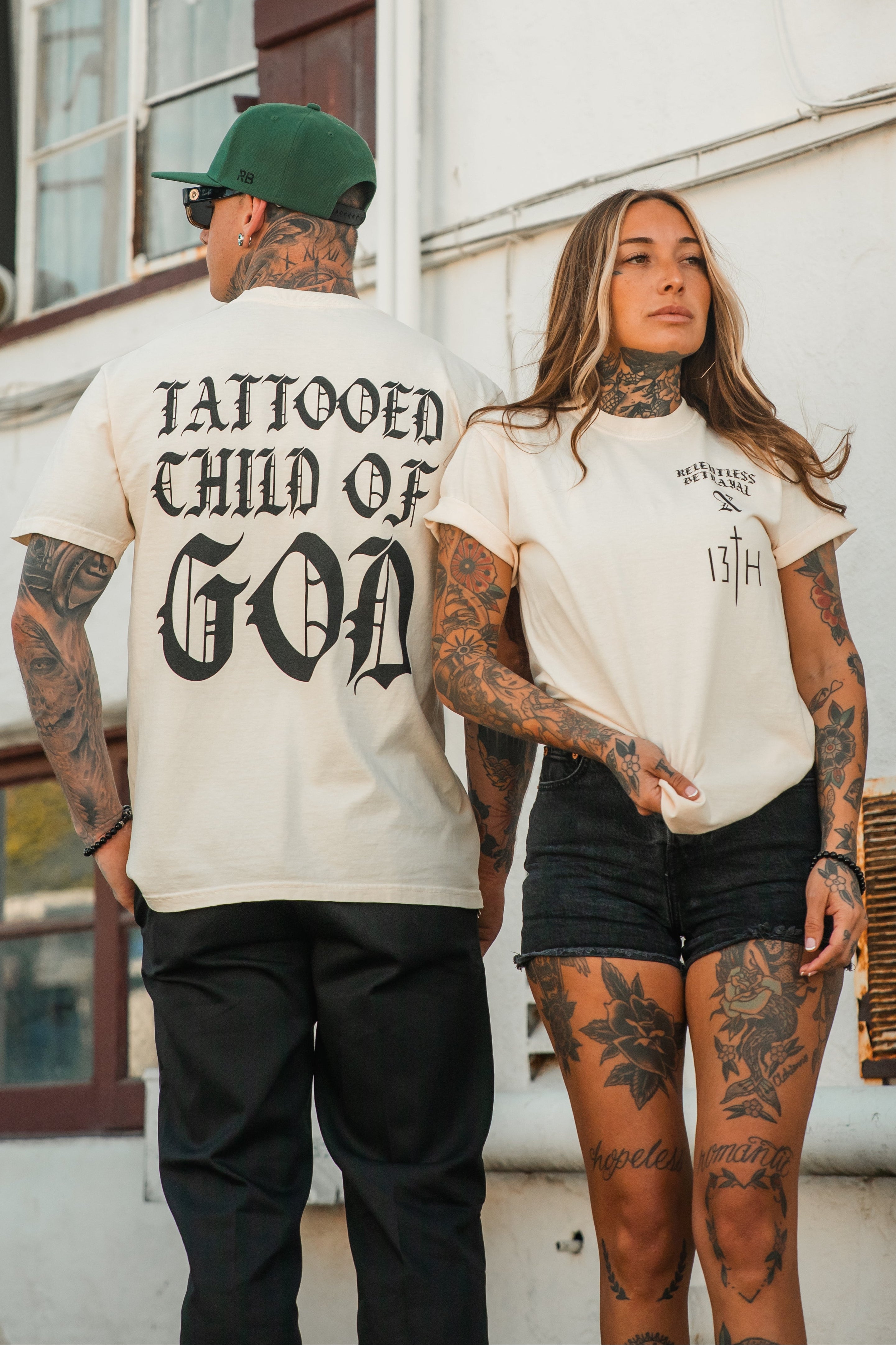 Tattooed Child of God Premium Ivory T-Shirt