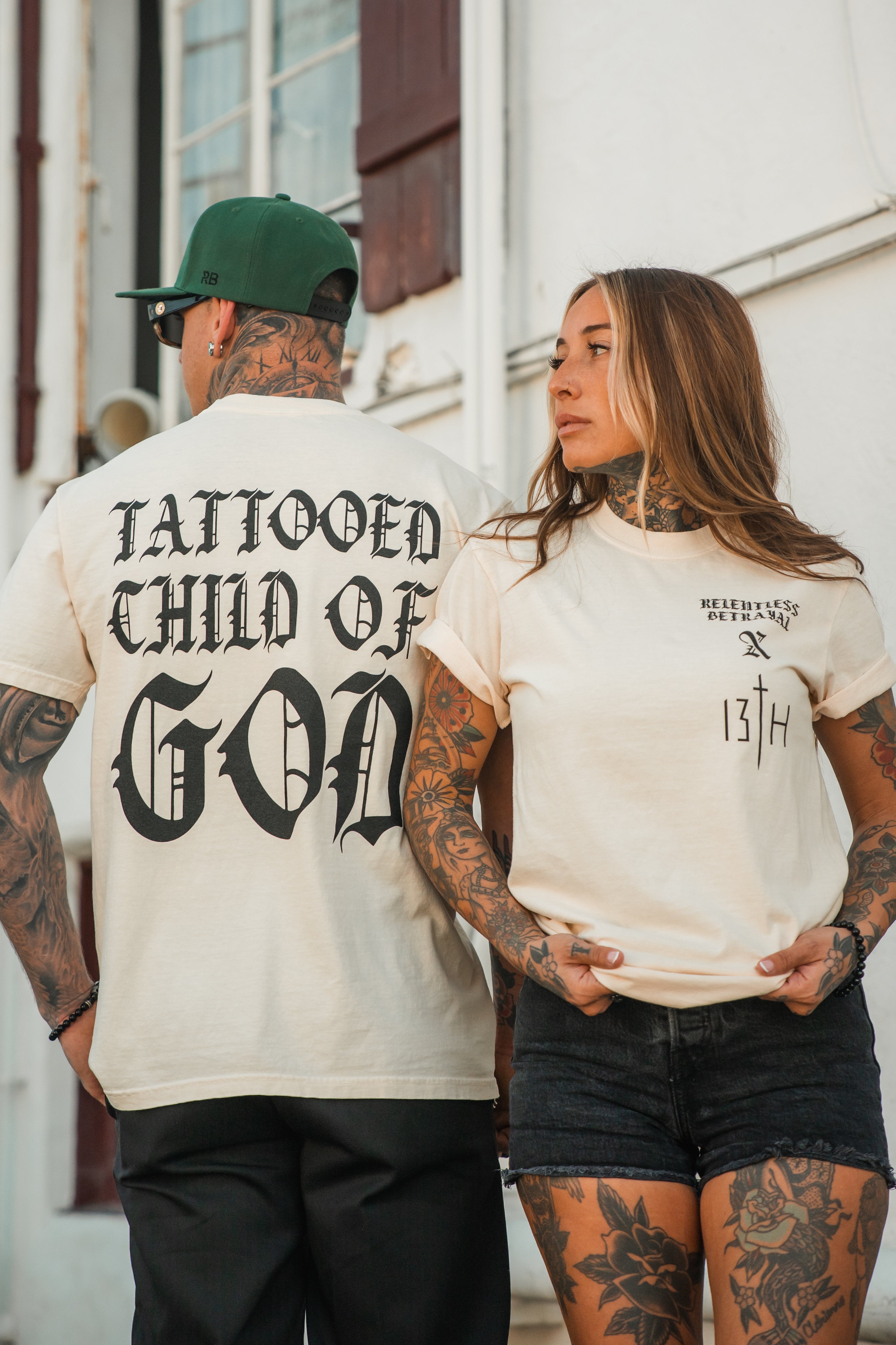 Tattooed Child of God Premium Ivory T-Shirt