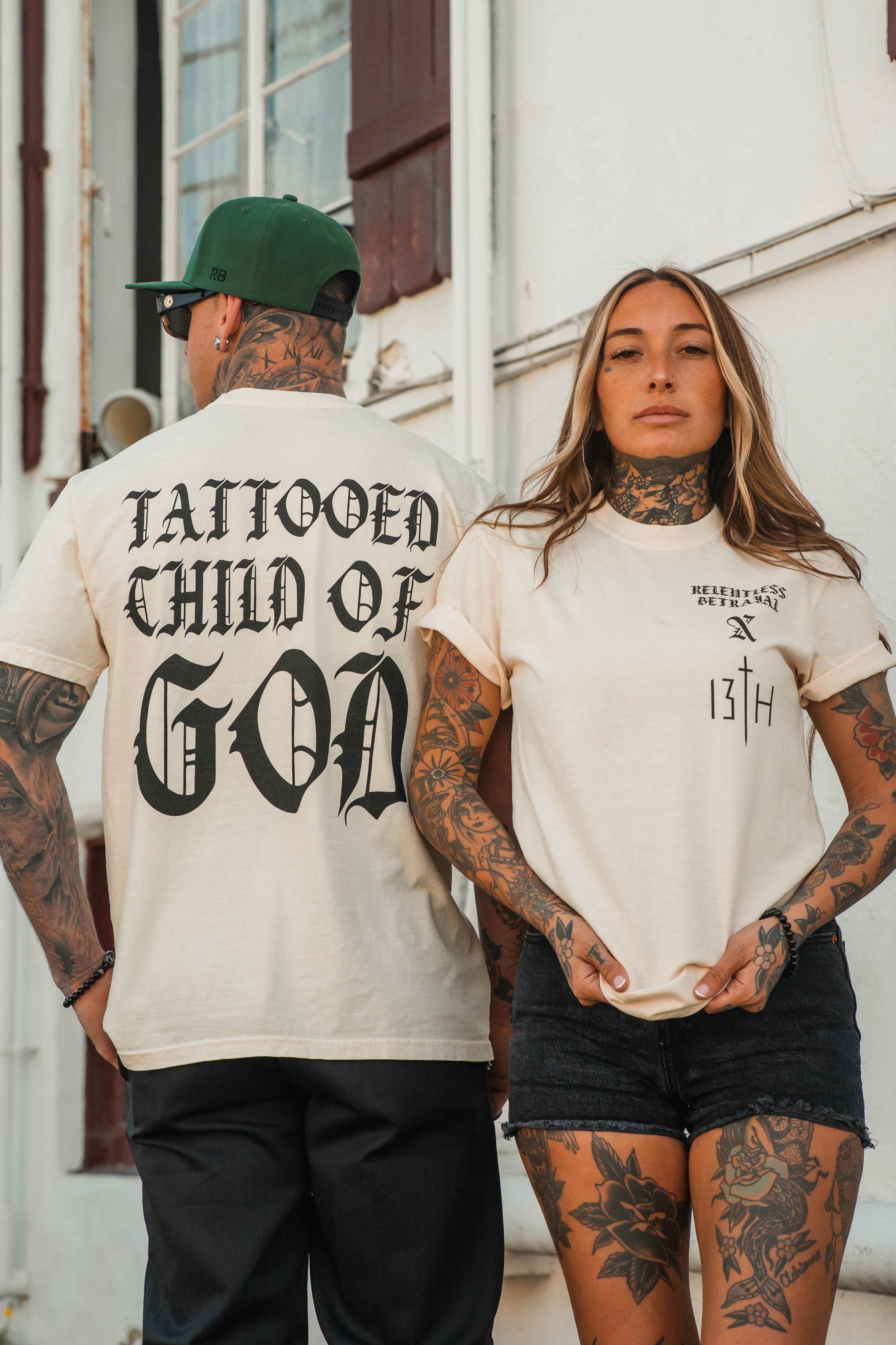 Tattooed Child of God Premium Ivory T-Shirt