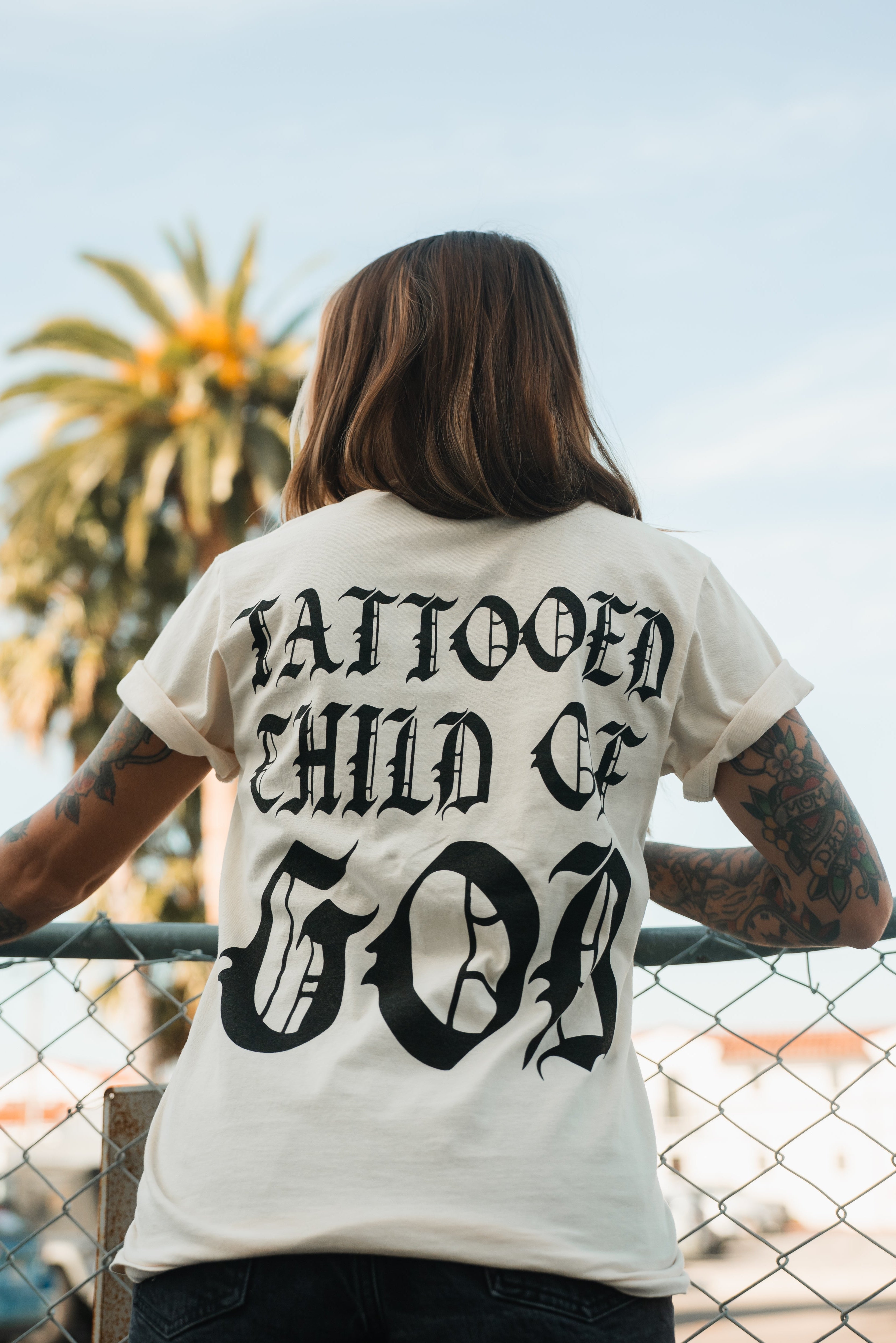 Tattooed Child of God Premium Ivory T-Shirt