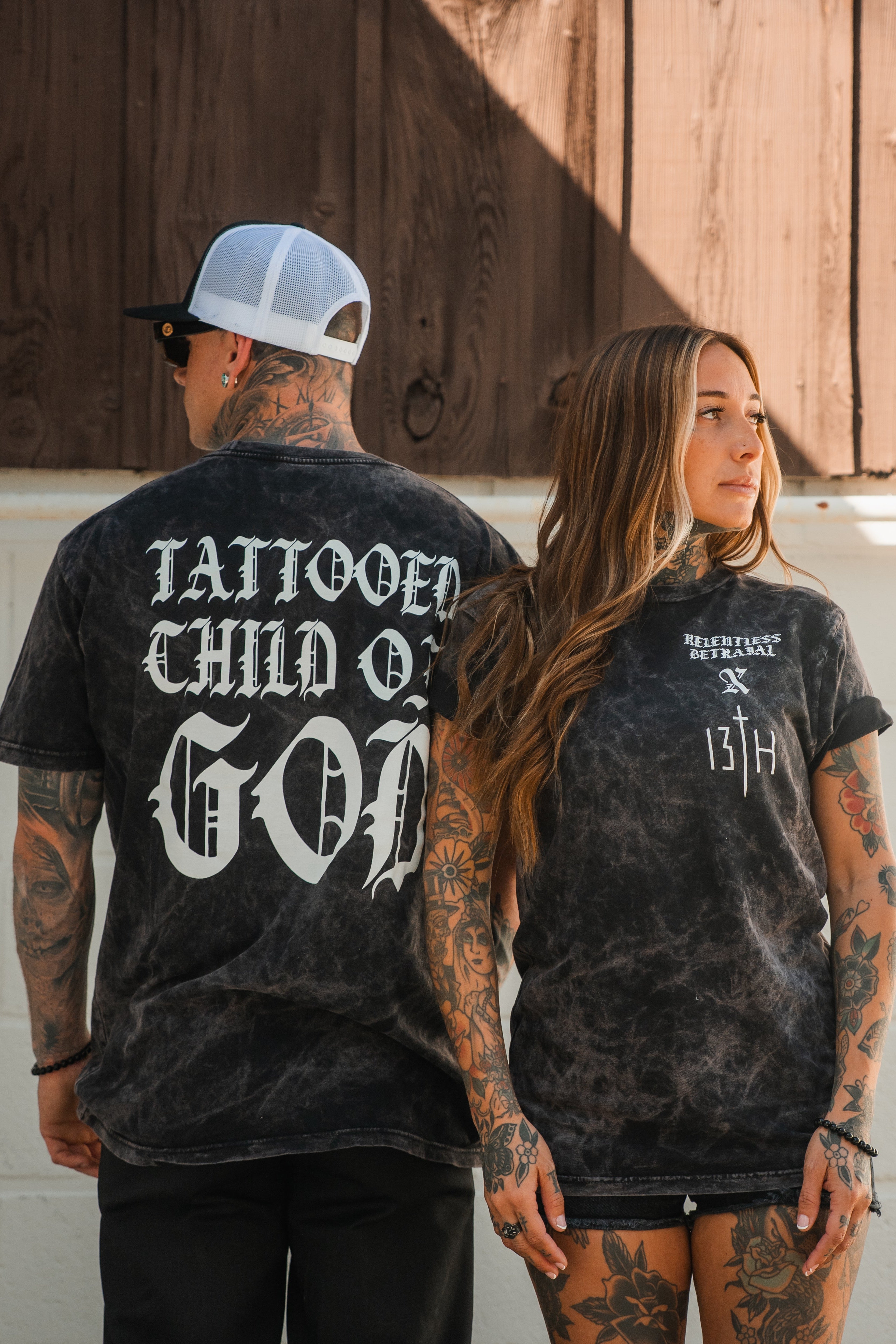 Tattooed Child of God Premium Mineral Wash T-Shirt