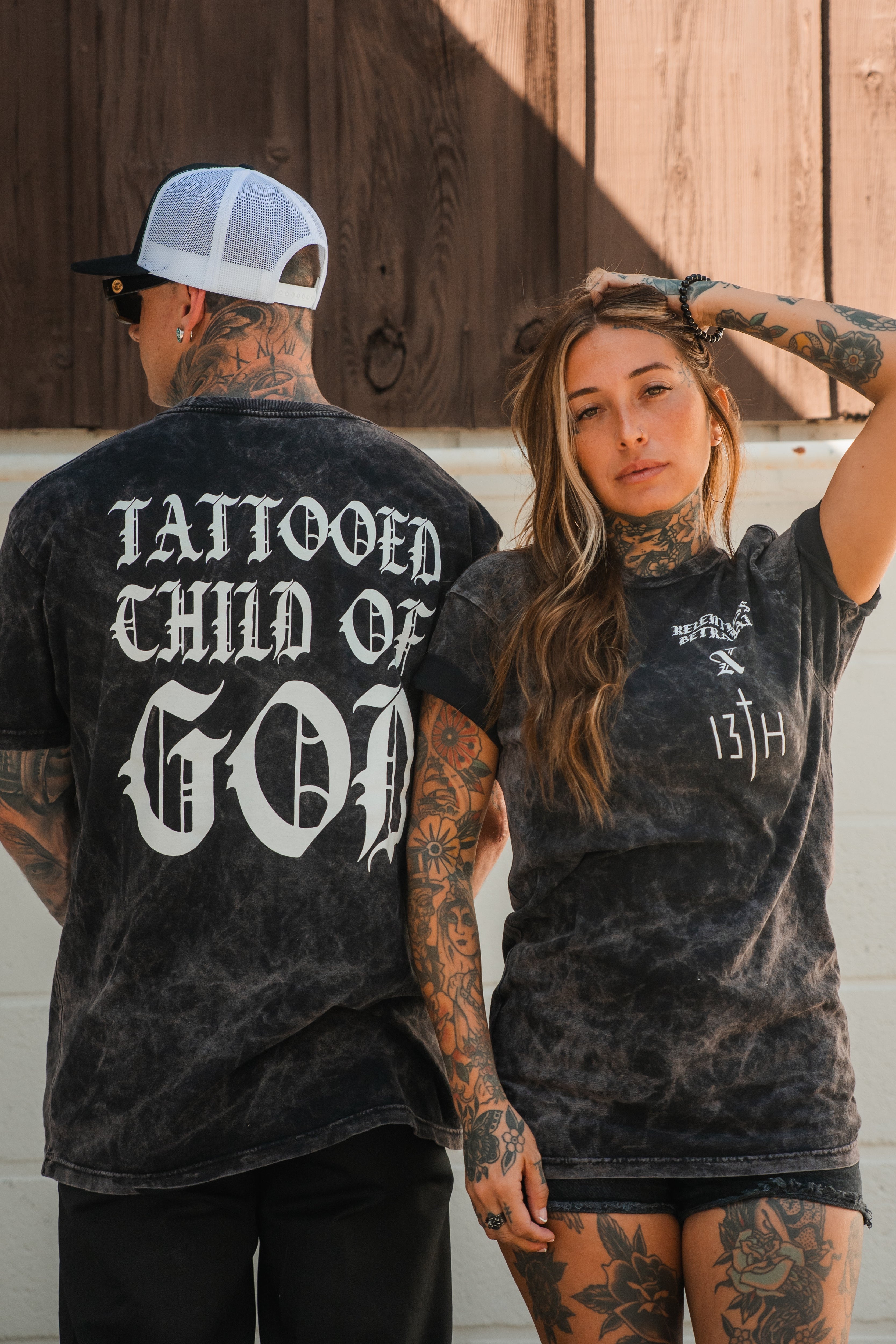 Tattooed Child of God Premium Mineral Wash T-Shirt