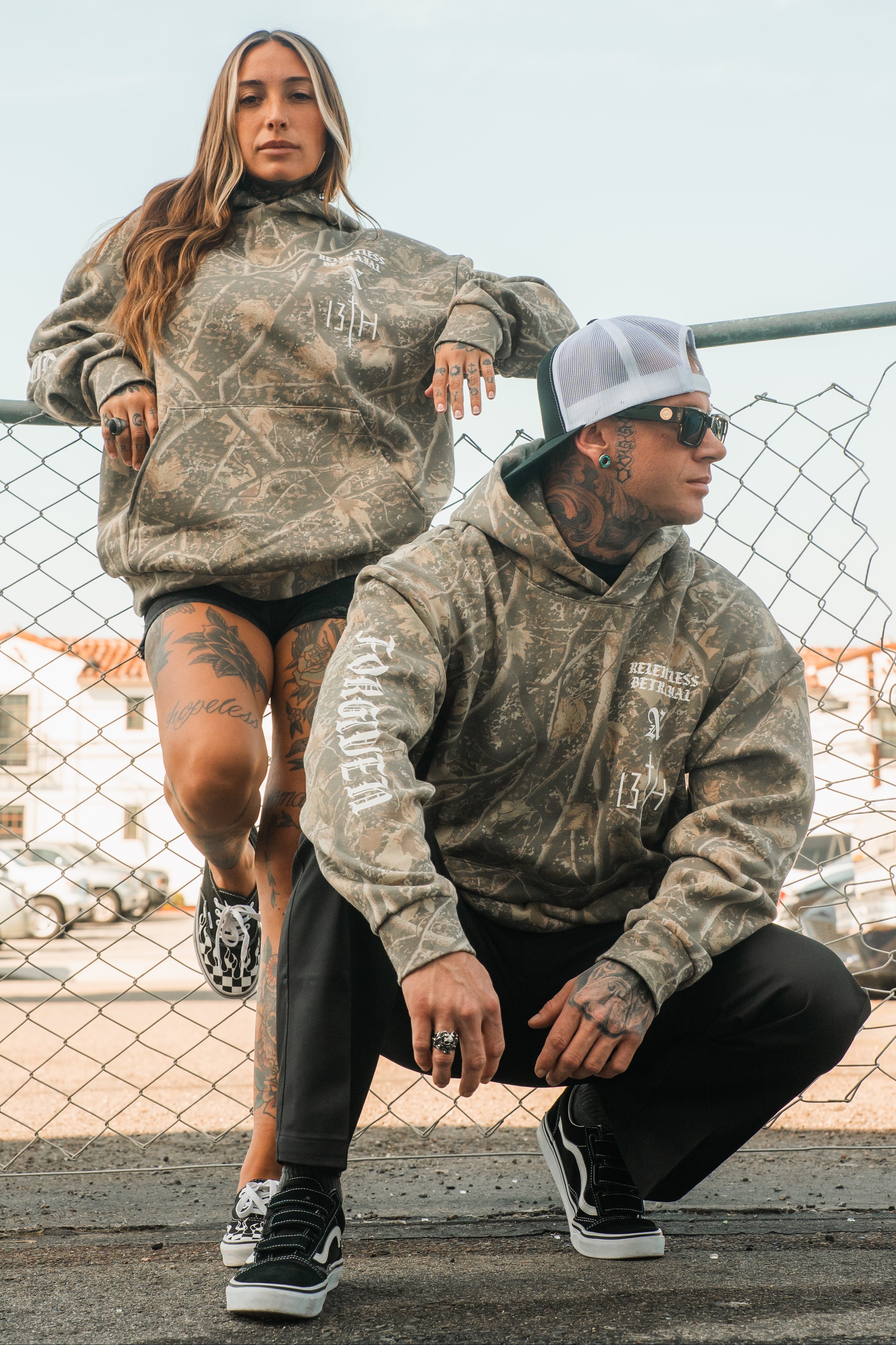Tattooed Child of God Premium Deadwood Camo Hoodie