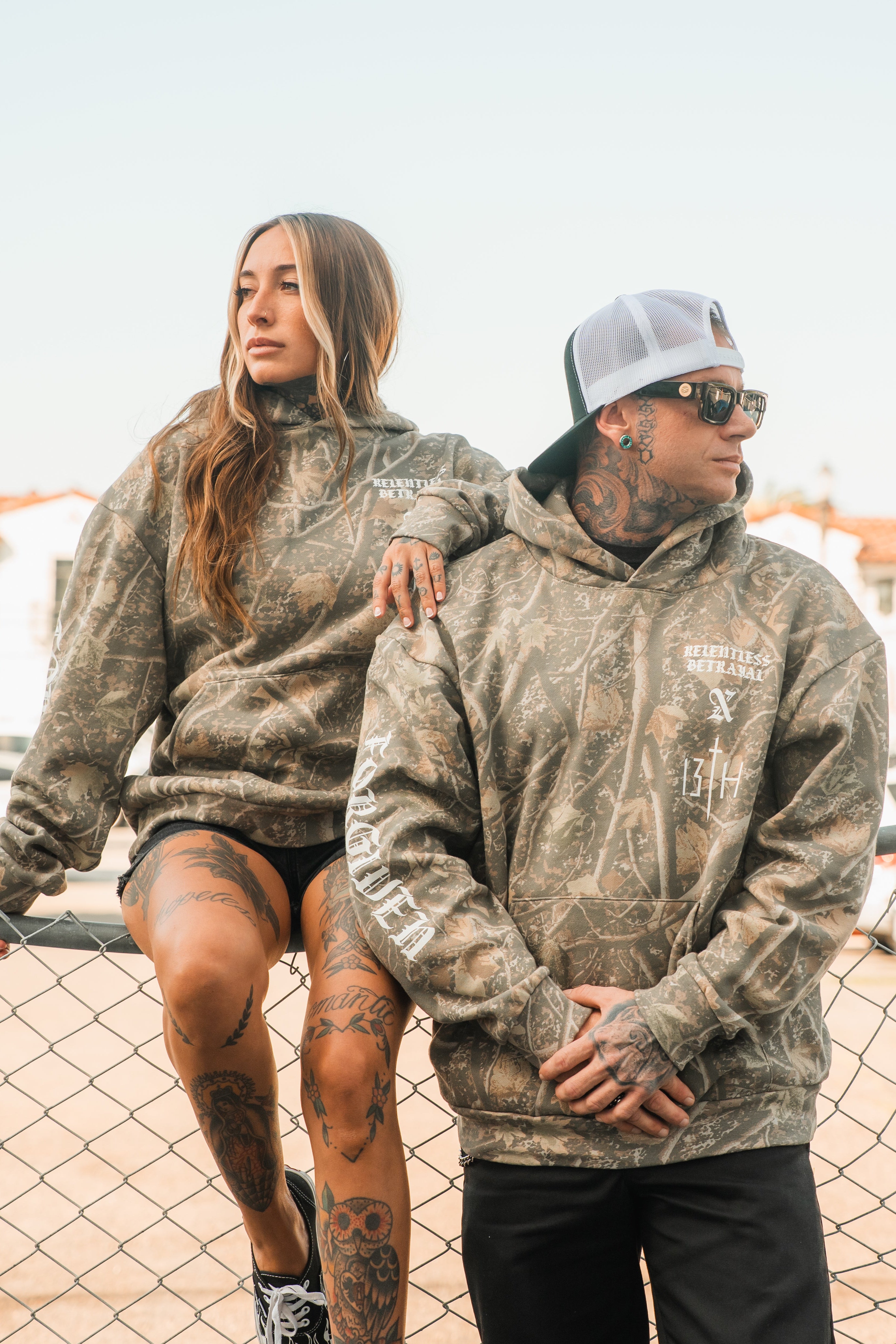 Tattooed Child of God Premium Deadwood Camo Hoodie
