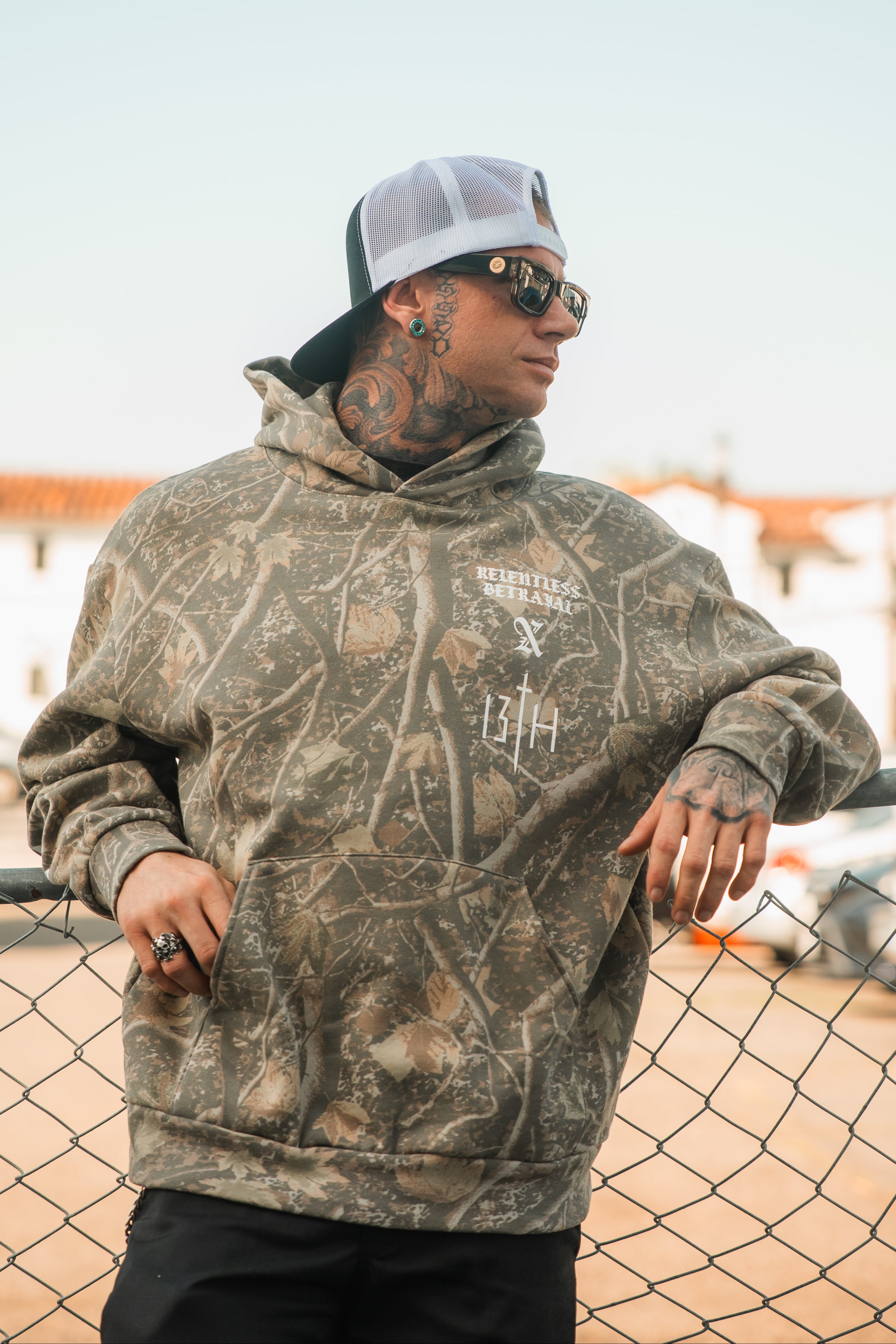 Tattooed Child of God Premium Deadwood Camo Hoodie