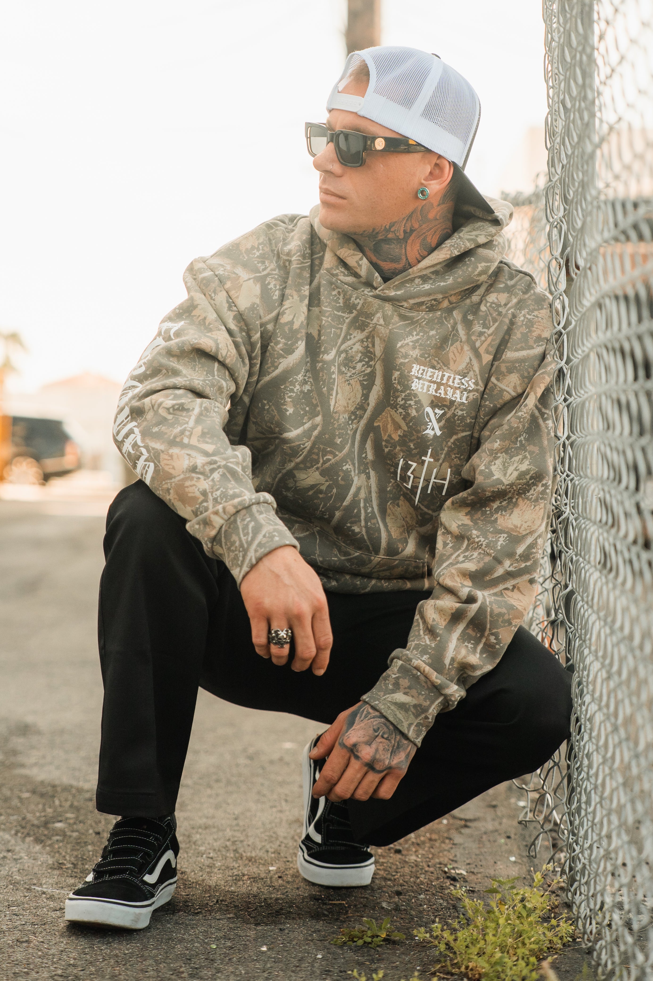 Tattooed Child of God Premium Deadwood Camo Hoodie