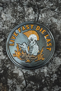 Live Fast Die Last Challenge Coin