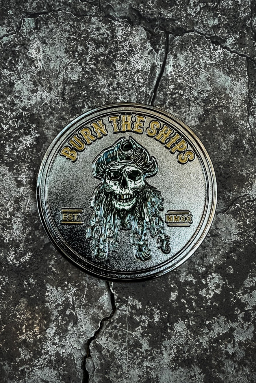 Pirate Challenge Coin - Stainless Steel – Relentless Betrayal