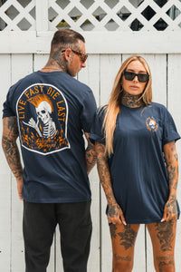 Live Fast Navy T-Shirt