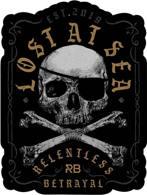 Lost At Sea Cross Bones Decal