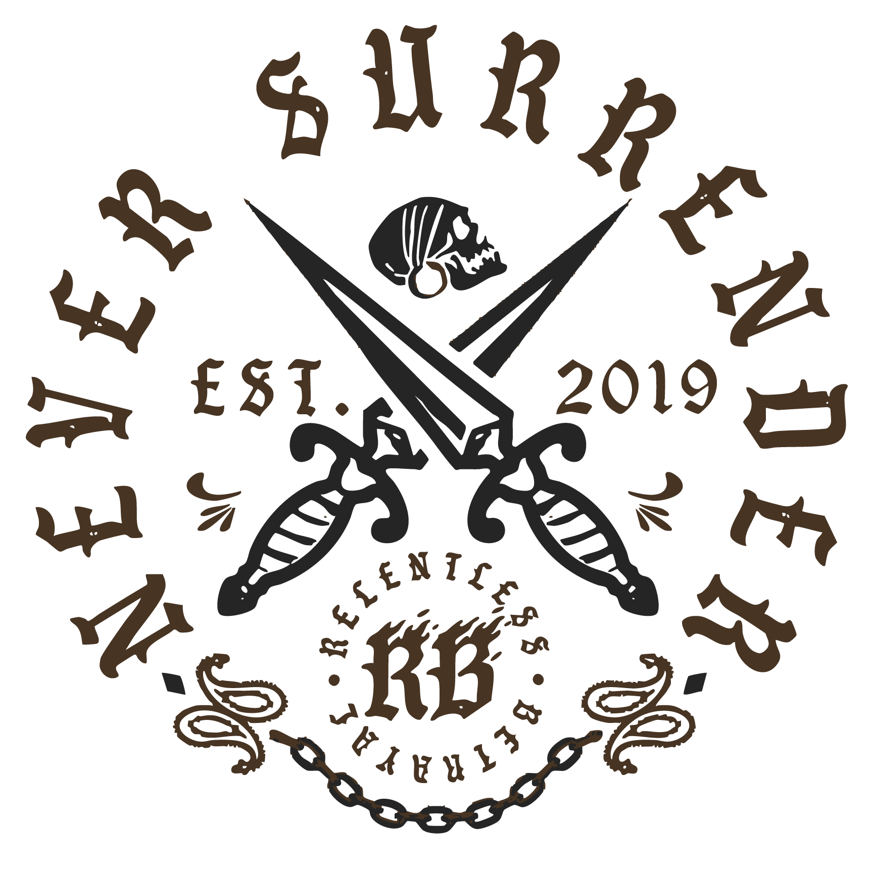 Never Surrender Decal