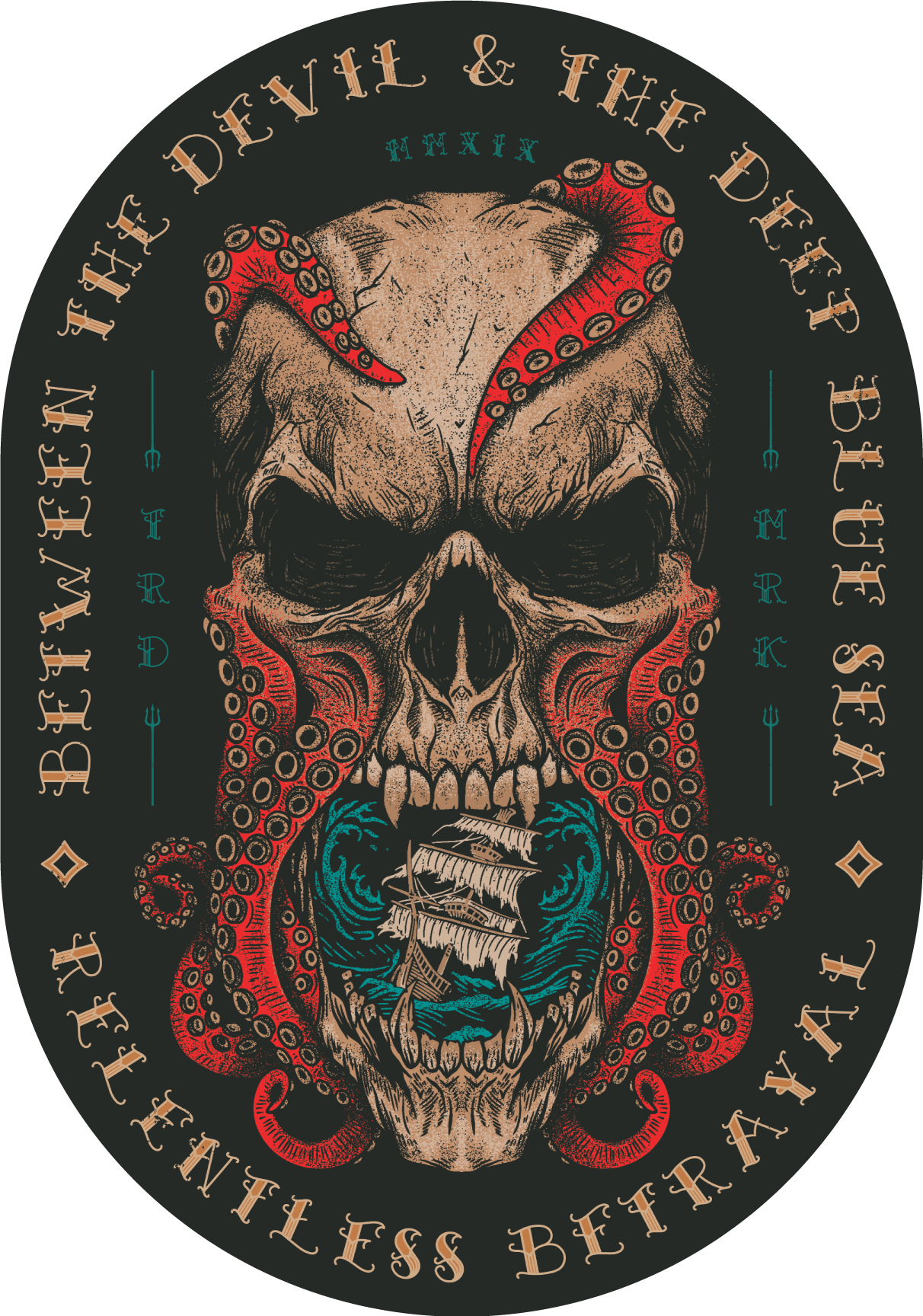 Between the Devil & The Deep Blue Sea Decal