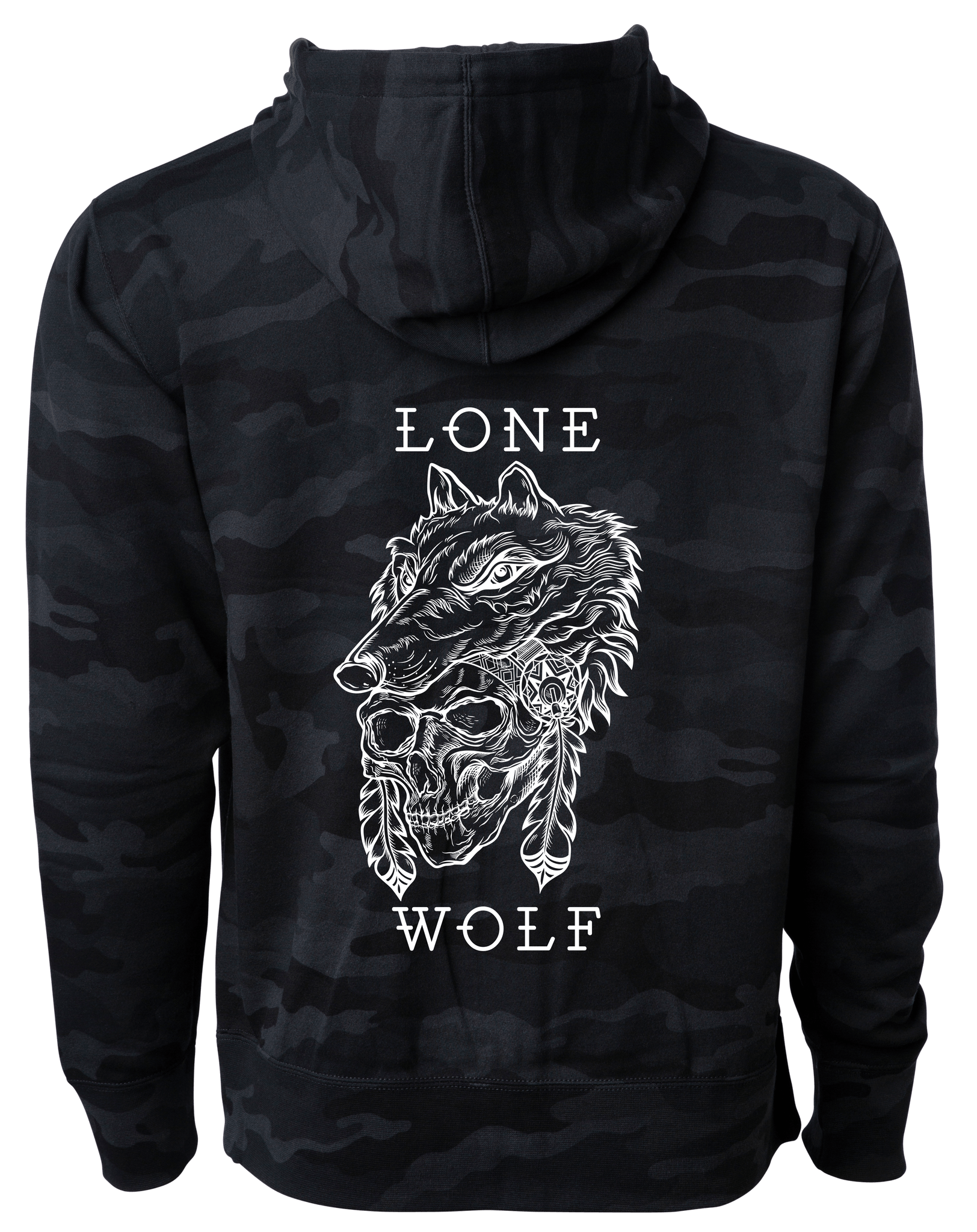 Wolf Black Camo Hoodie – Relentless Betrayal