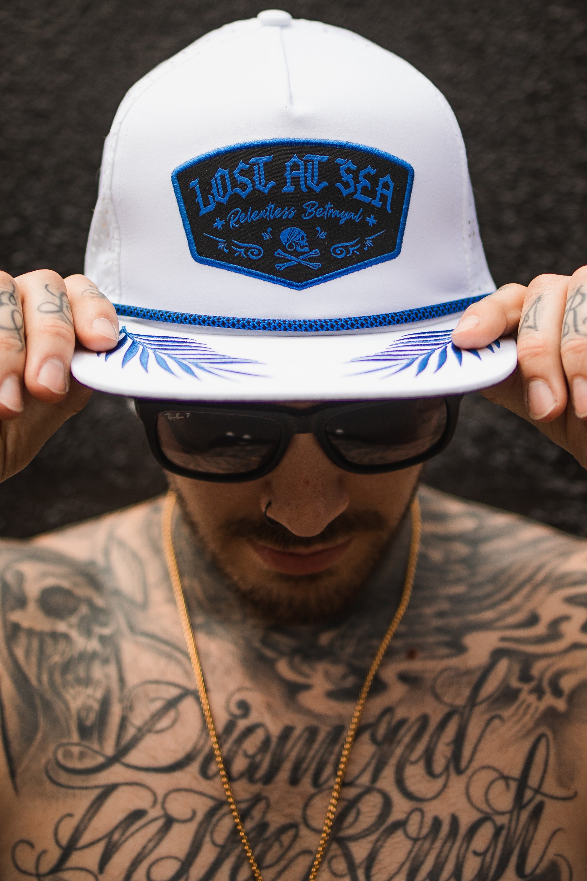 Lost At Sea WHITEOUT Snapback