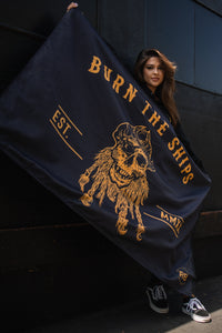 Burn The Ships BLACKOUT Double-sided Flag