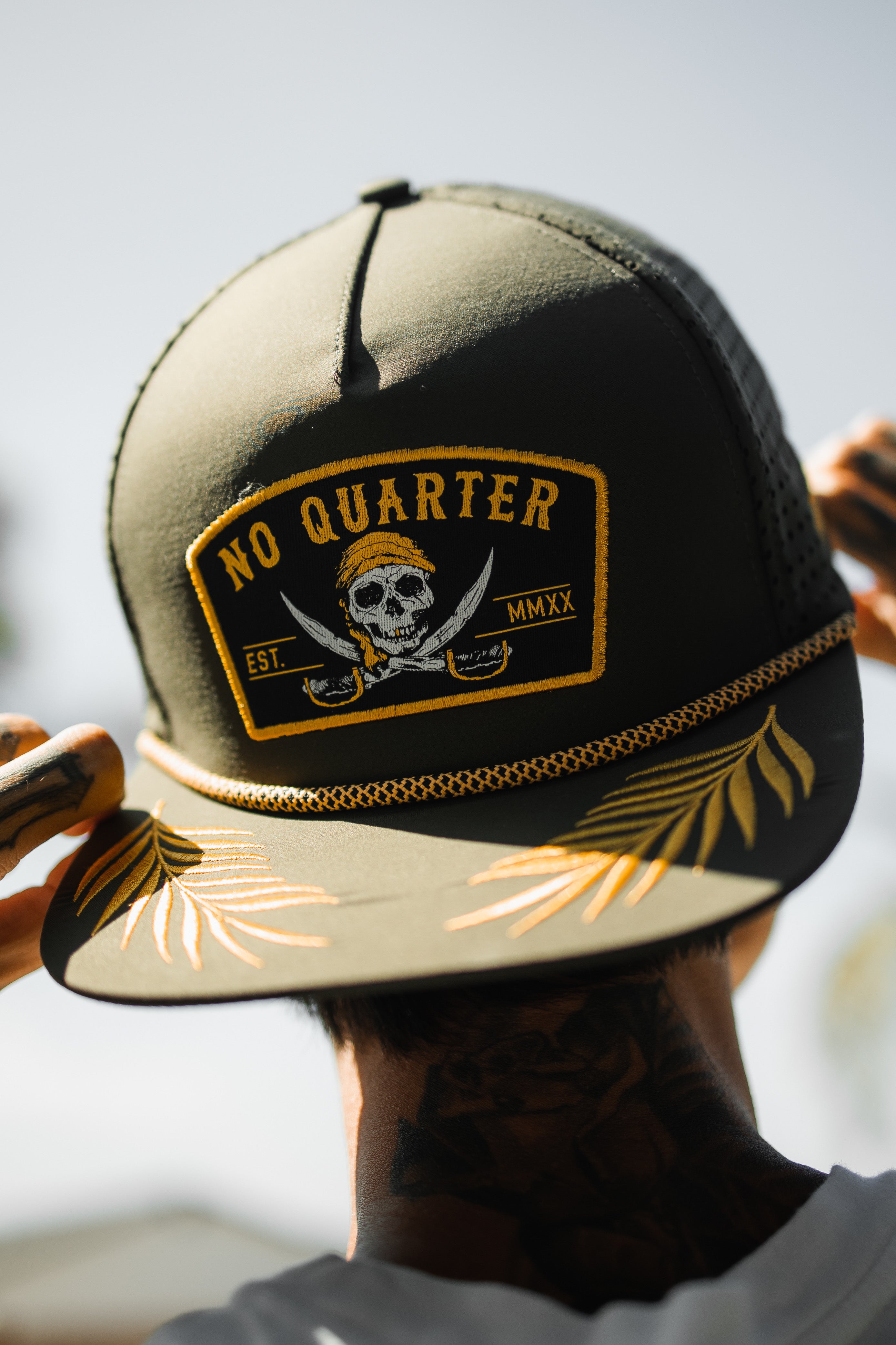 No Quarter Olive Snapback