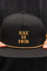 Sink Or Swim BLACKOUT Snapback
