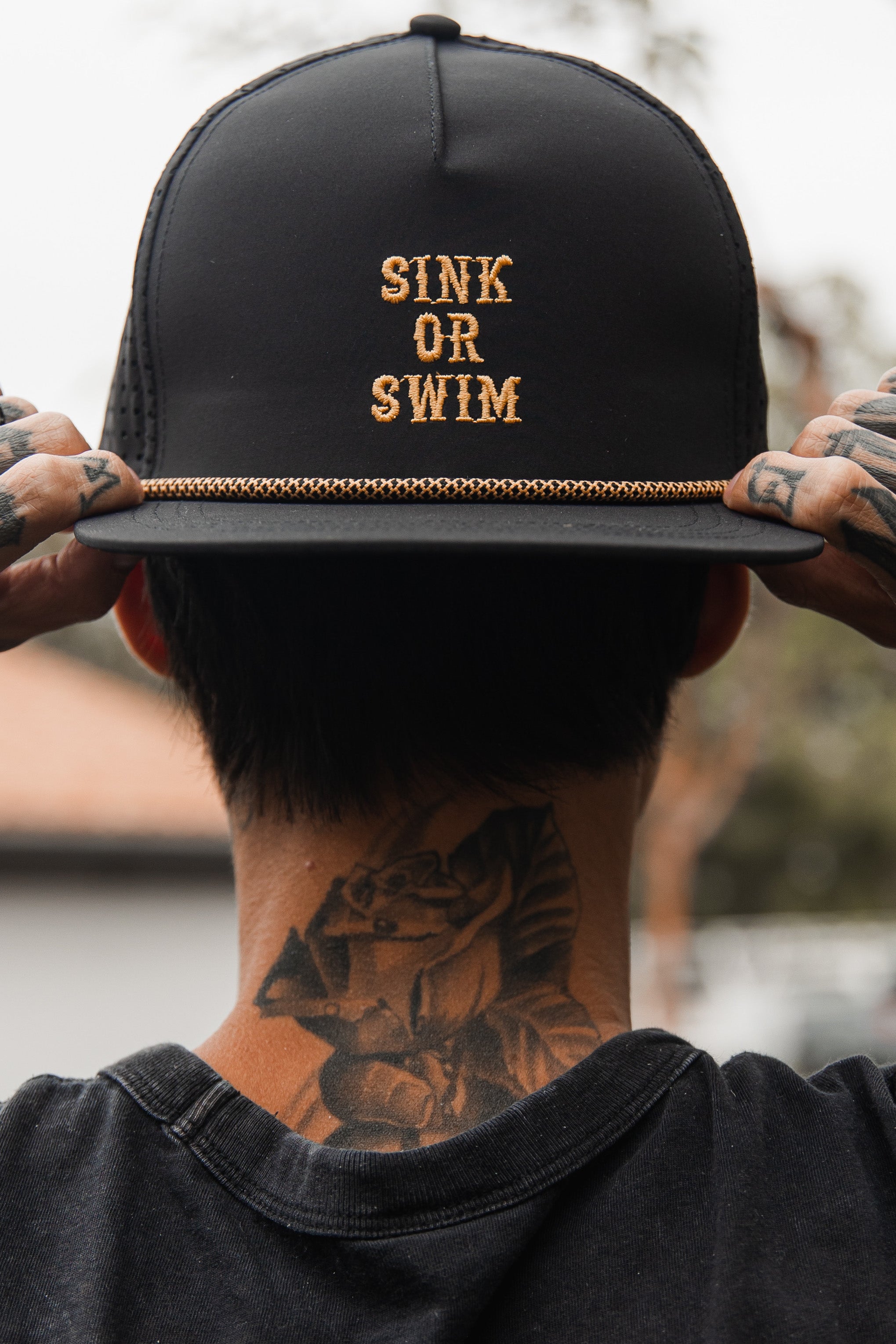 Sink Or Swim BLACKOUT Snapback