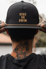 Load image into Gallery viewer, Sink Or Swim BLACKOUT Snapback