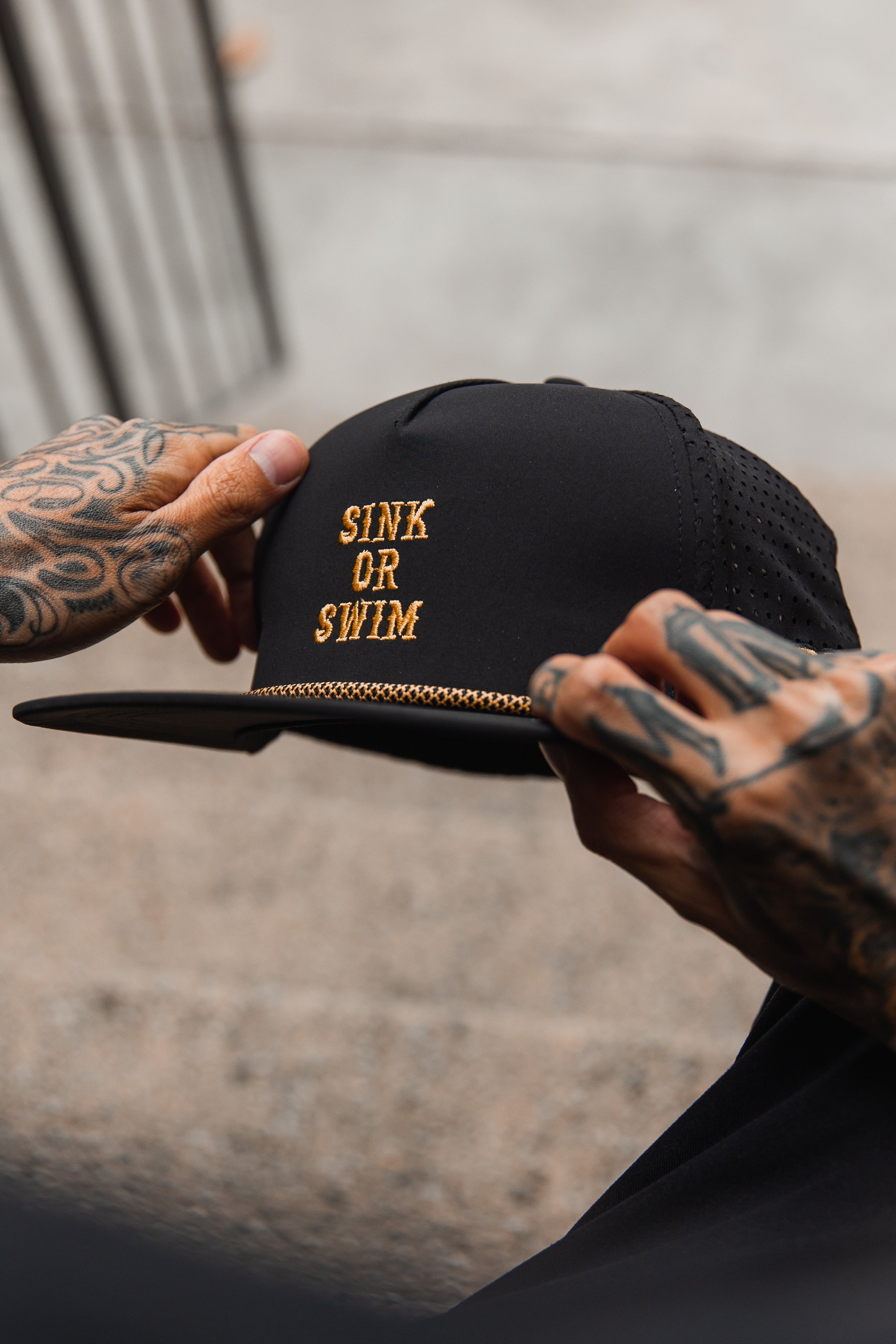 Sink Or Swim BLACKOUT Snapback