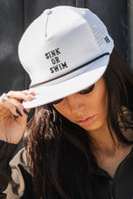 Load image into Gallery viewer, Sink Or Swim WHITEOUT Snapback