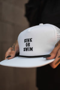 Sink Or Swim WHITEOUT Snapback