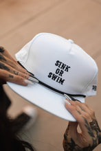 Load image into Gallery viewer, Sink Or Swim WHITEOUT Snapback