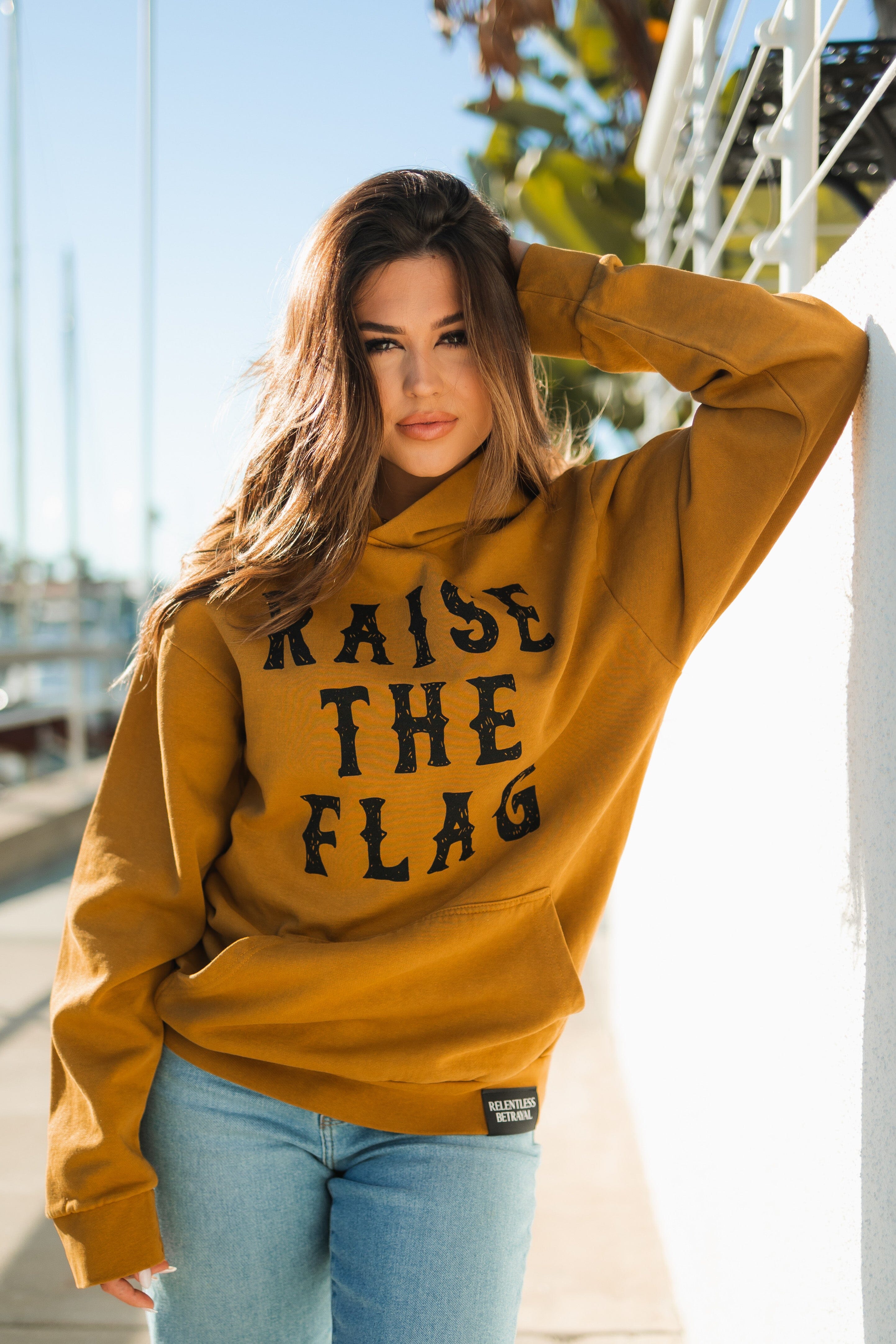 Raise the Flag Premium Toast Hoodie