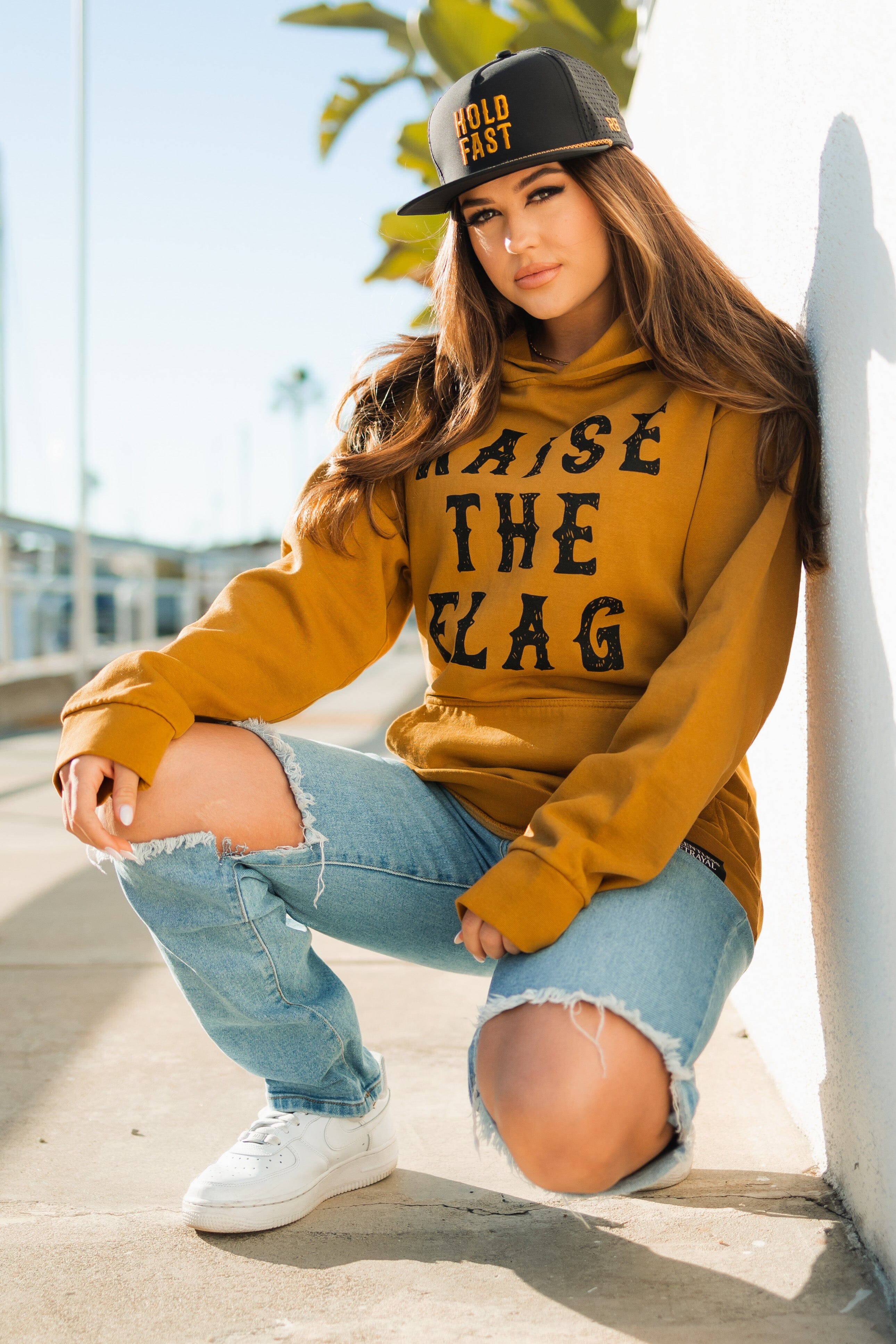 Raise the Flag Premium Toast Hoodie