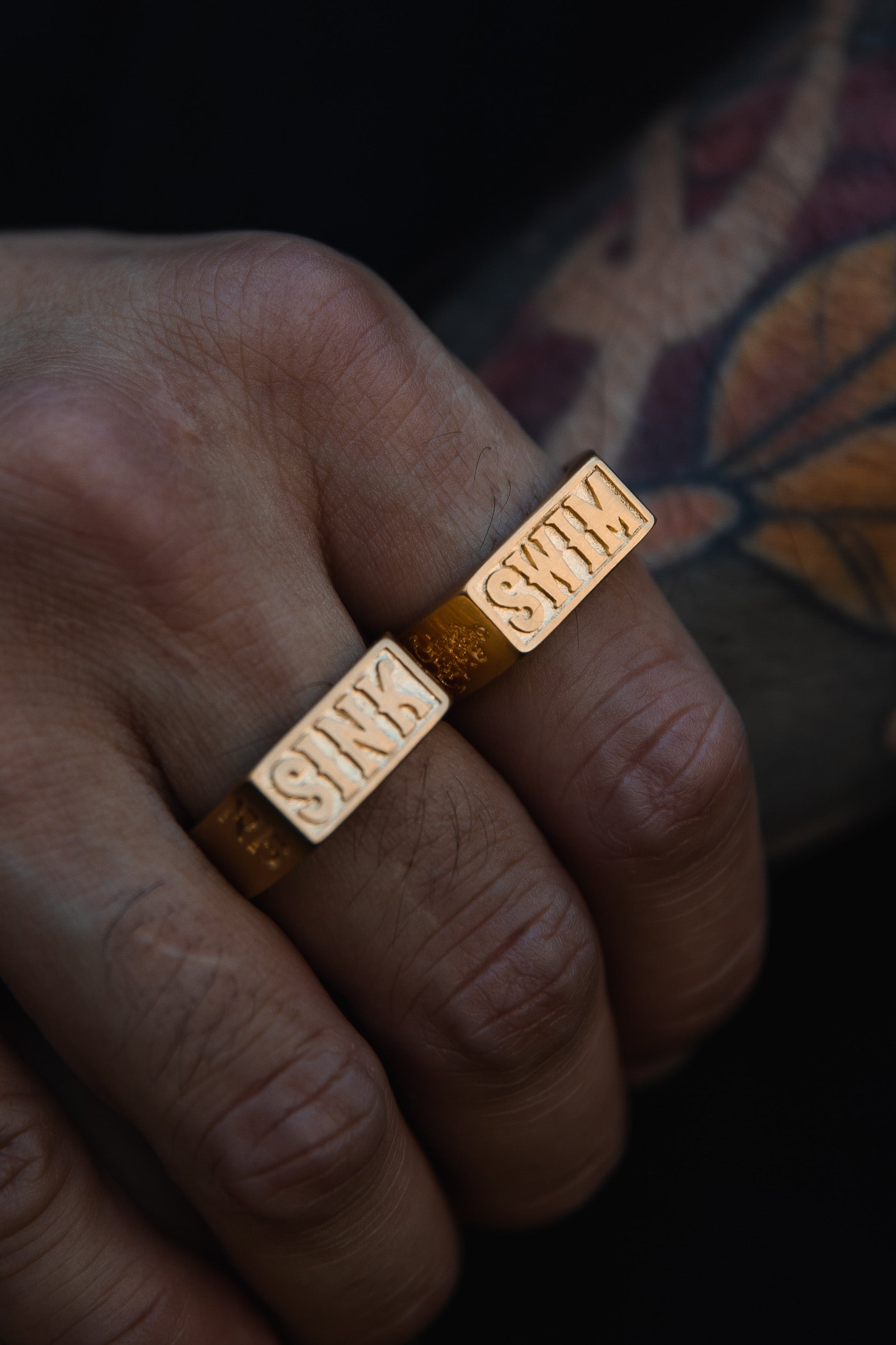 Gold Sink or Swim Rings