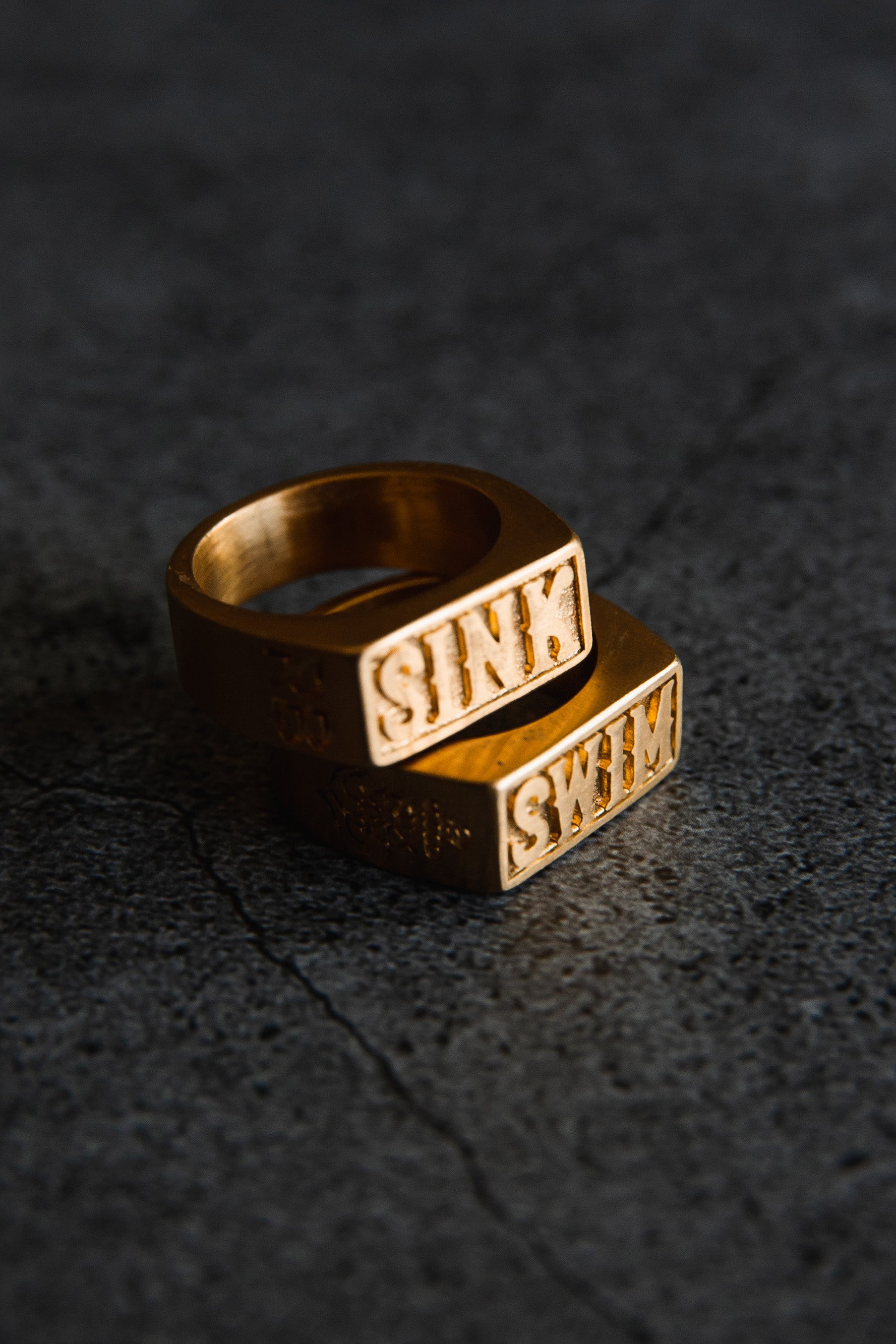 Gold Sink or Swim Rings