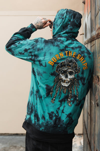 Black Hoodie with Pirate Blunderbuss Design - by Relentless Betrayal S